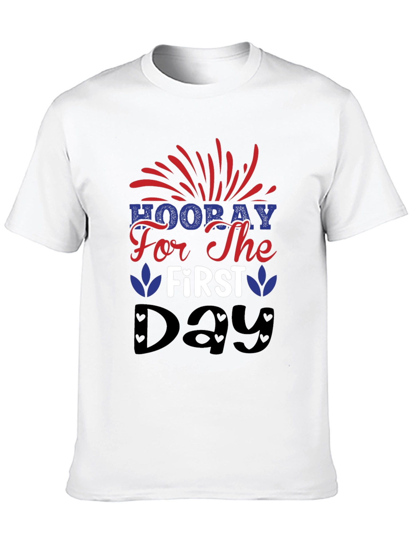 Patriotic Hooray First Day Graphic Tee