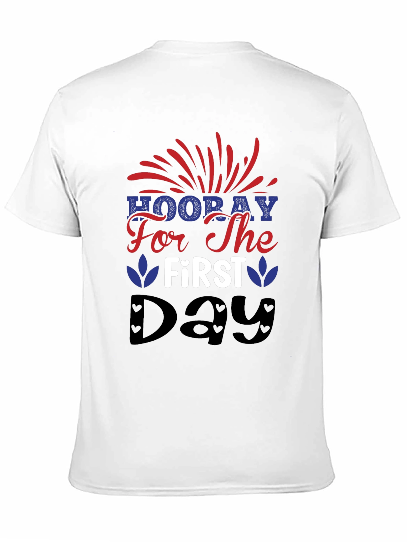 Patriotic Hooray First Day Graphic Tee