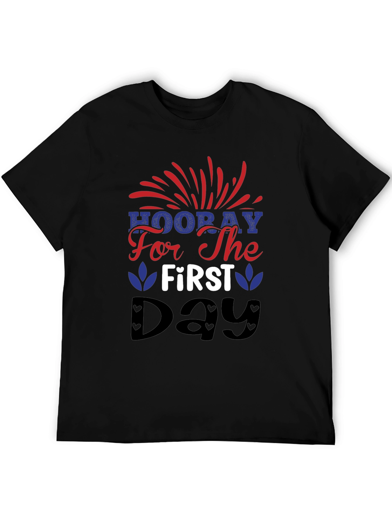 Patriotic Hooray First Day Graphic Tee