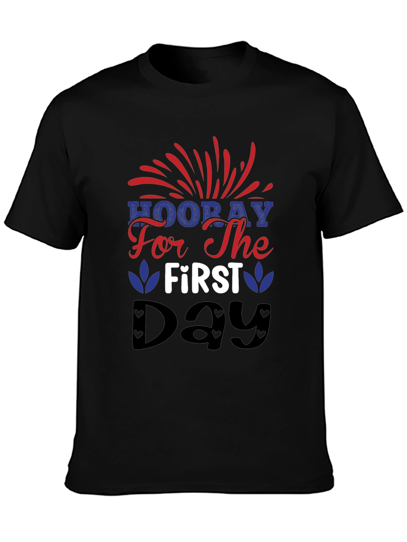 Patriotic Hooray First Day Graphic Tee