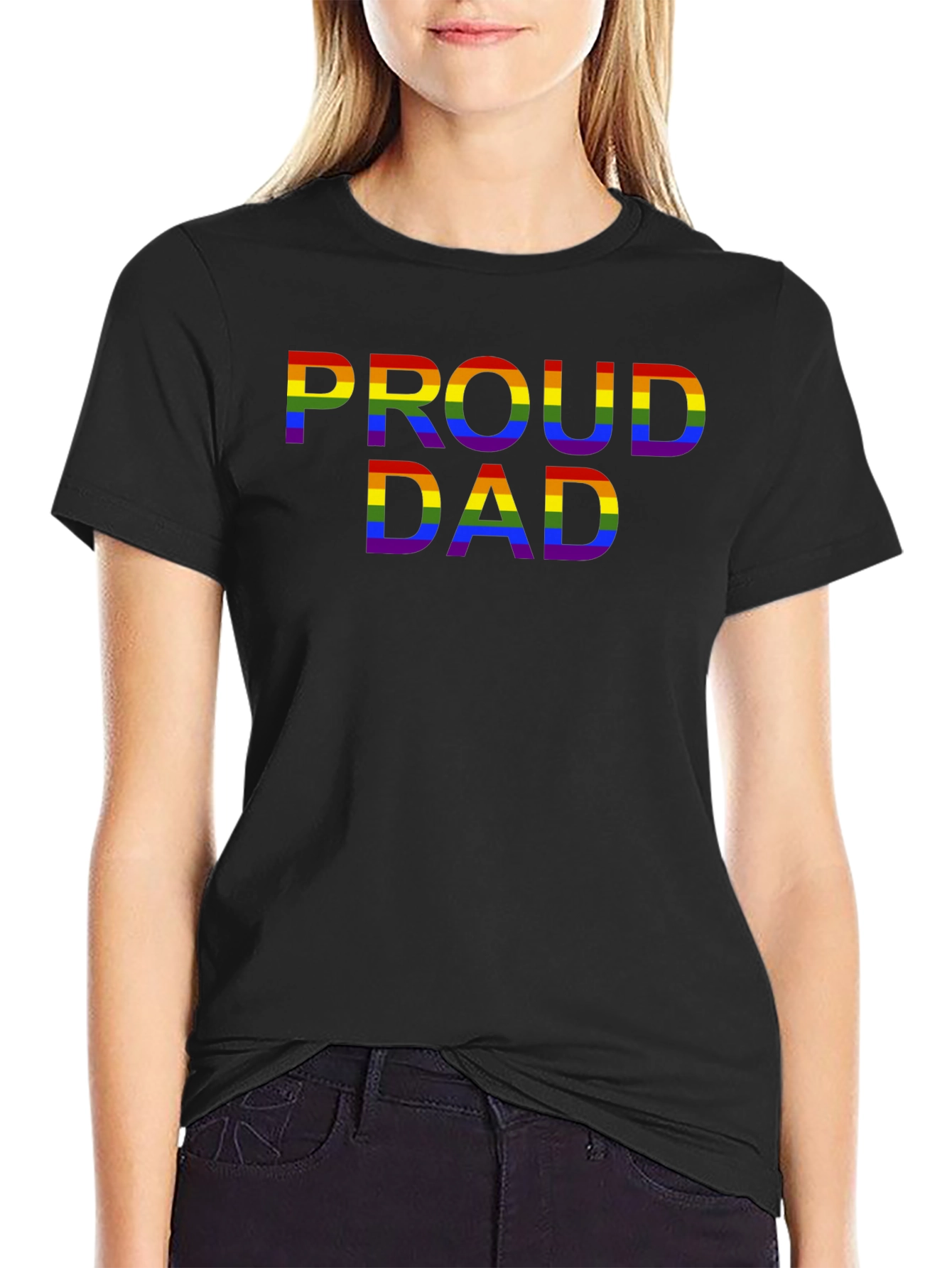 Proud Dad LGBTQ Rainbow Pride T-Shirt