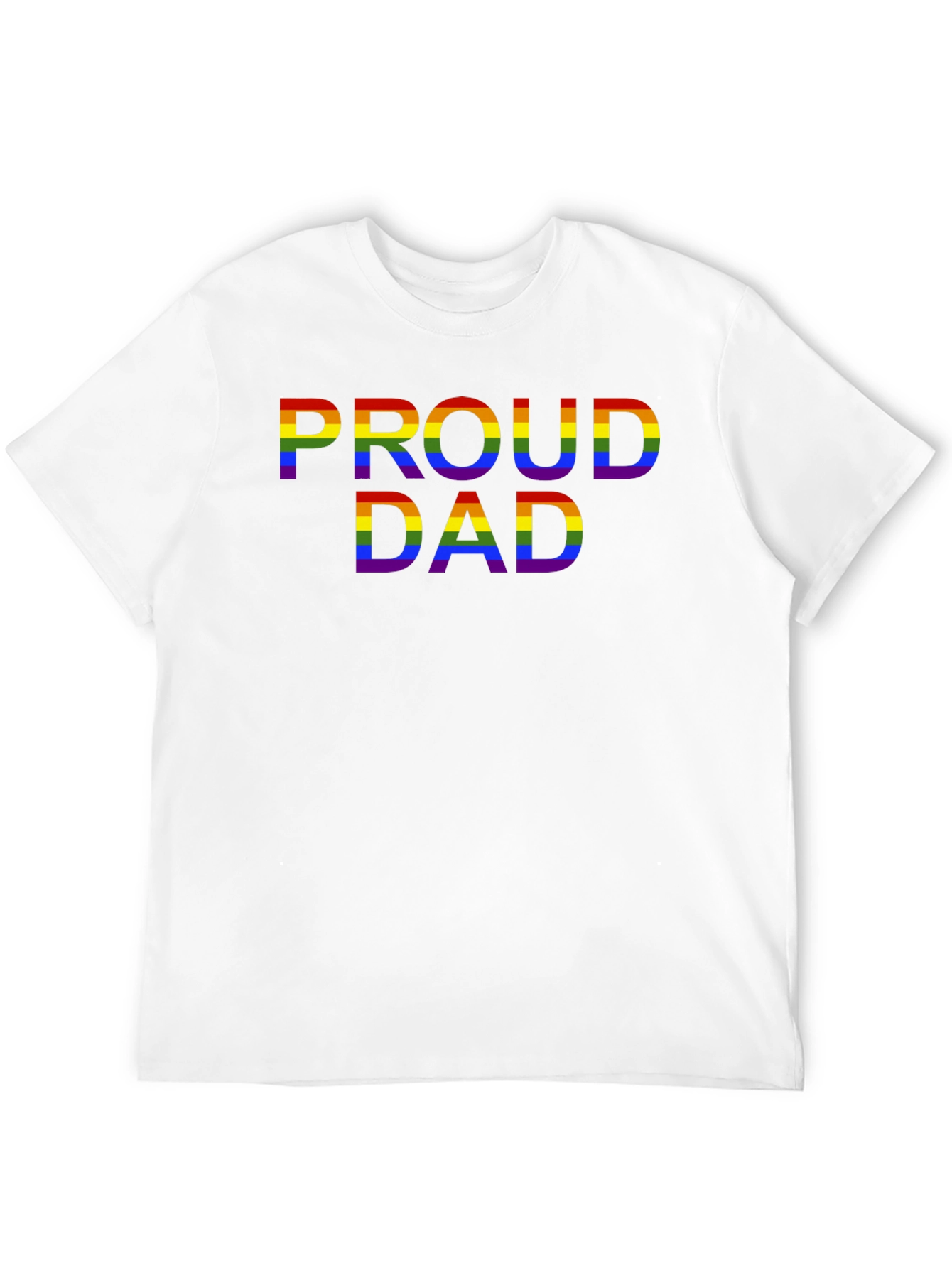 Proud Dad LGBTQ Rainbow Pride T-Shirt