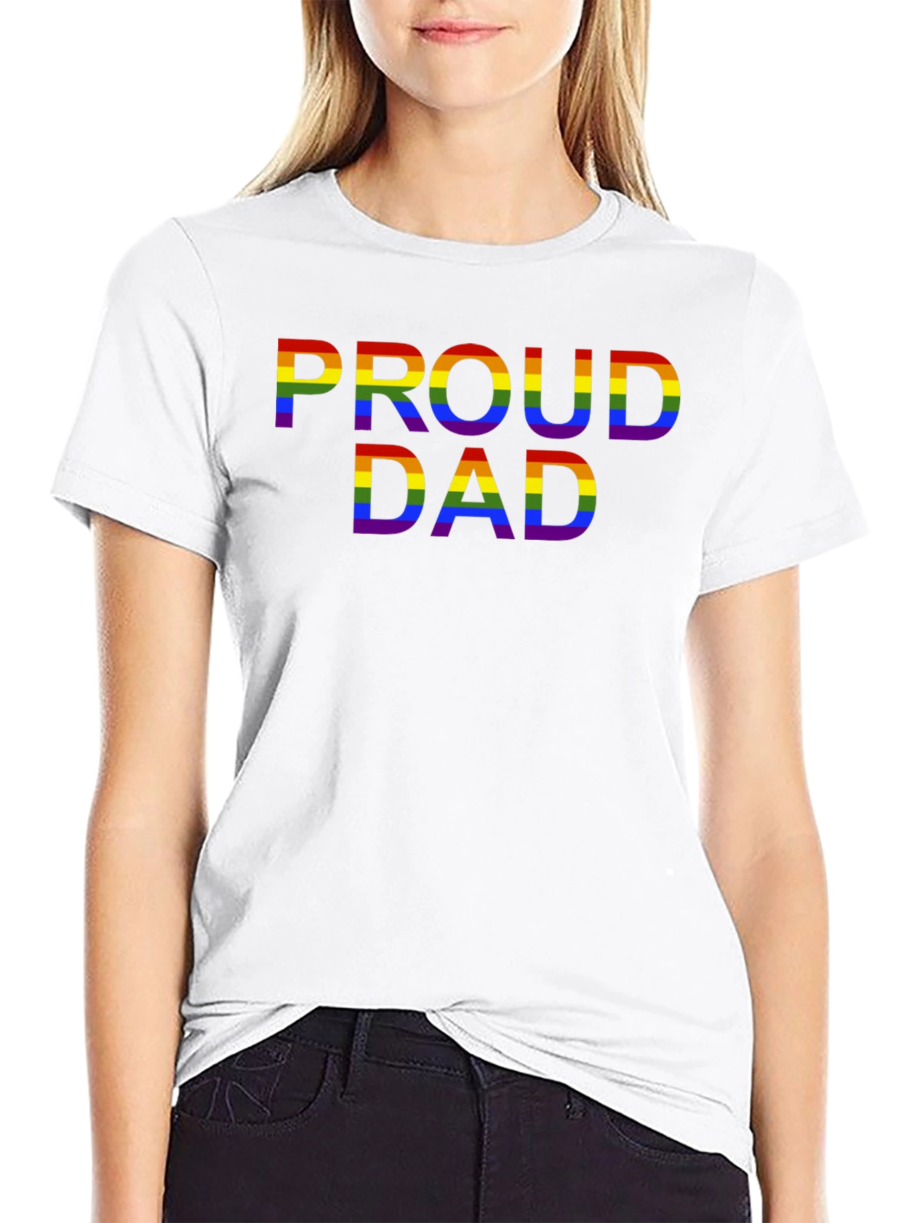 Proud Dad LGBTQ Rainbow Pride T-Shirt