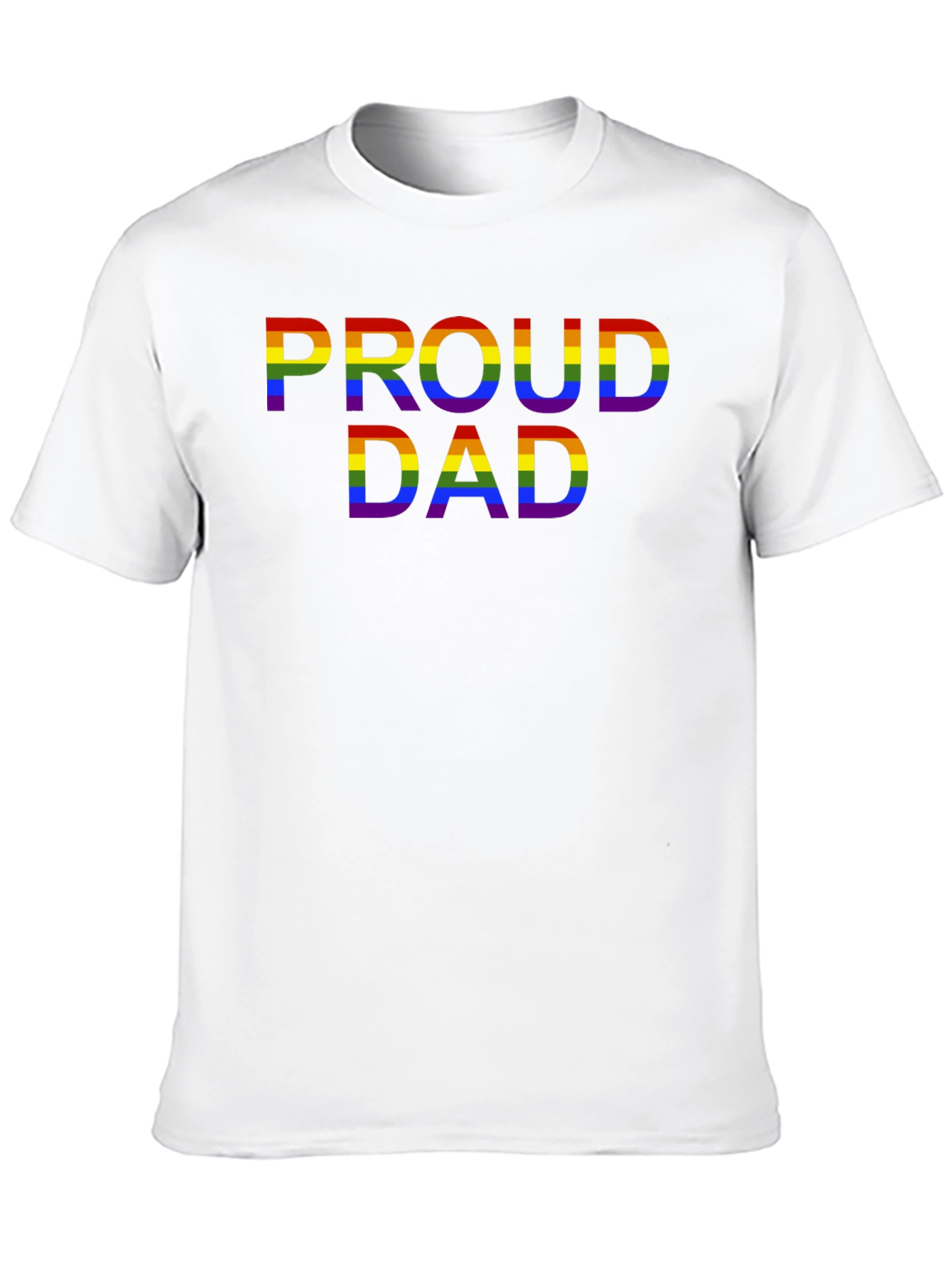 Proud Dad LGBTQ Rainbow Pride T-Shirt