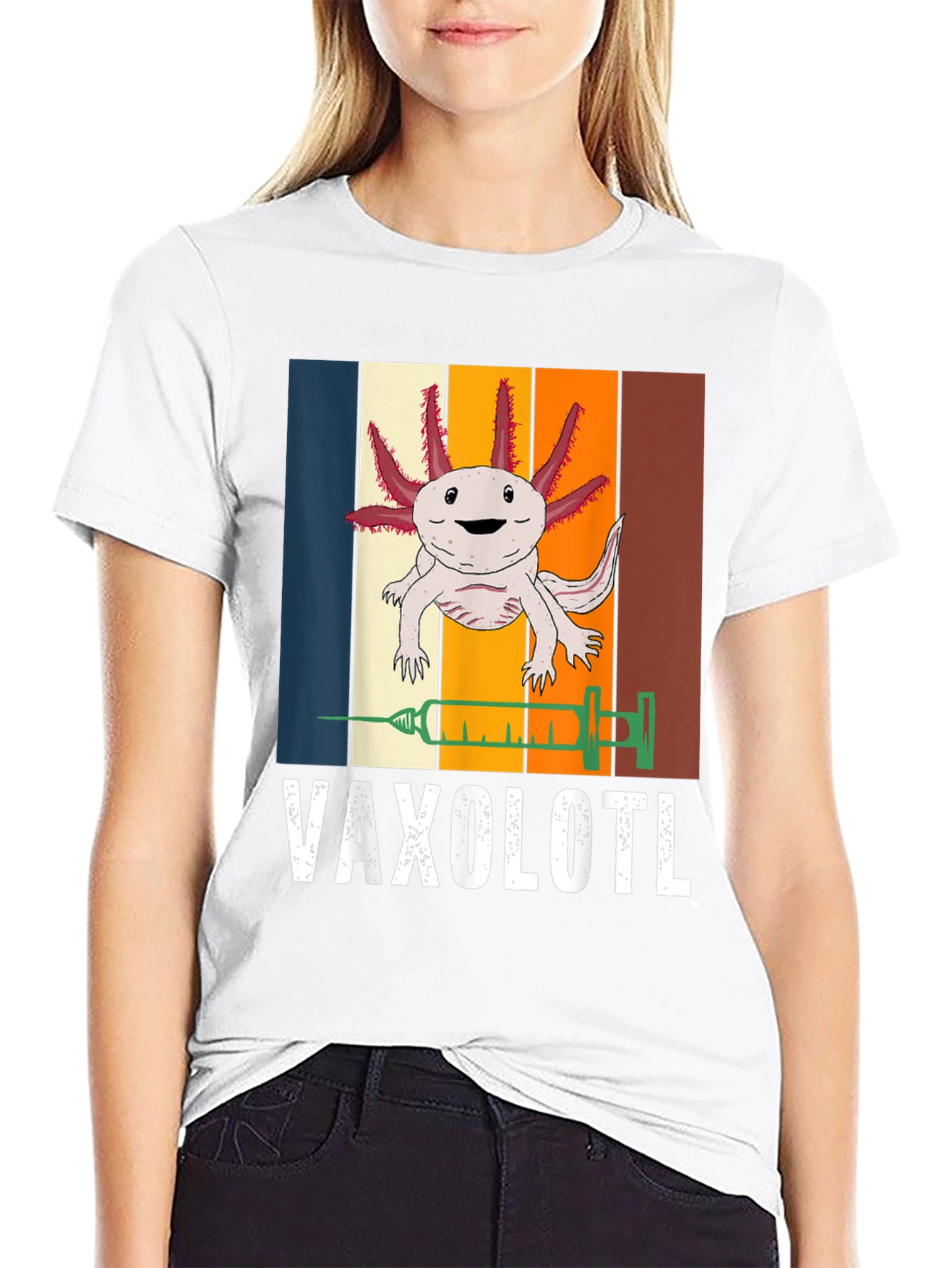 Vaxolotl T-Shirt - Funny Axolotl Vaccine Tee