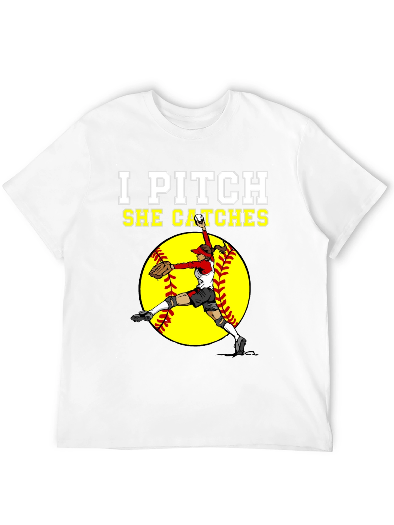 I Pitch She Catches Graphic Tee