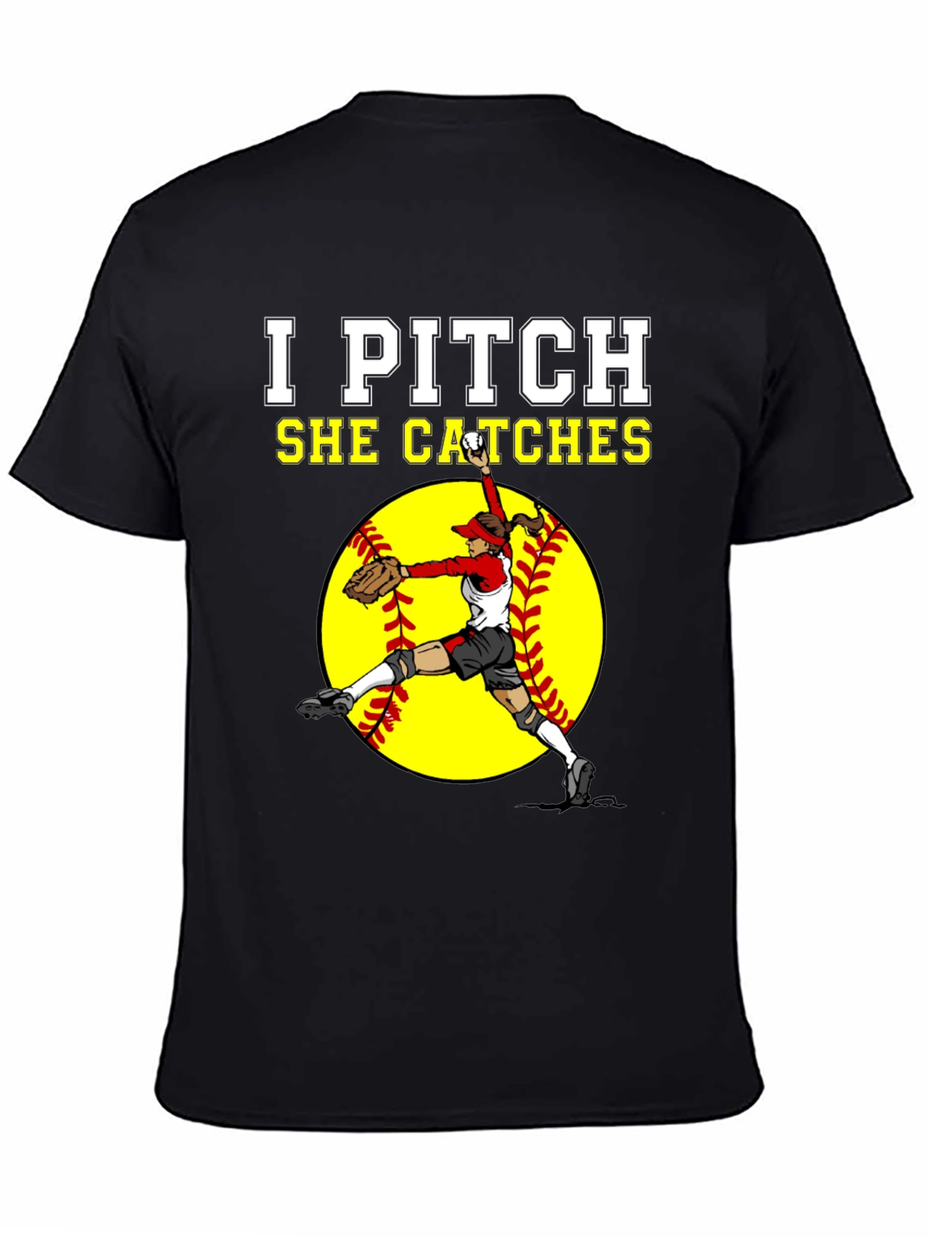 I Pitch She Catches Graphic Tee