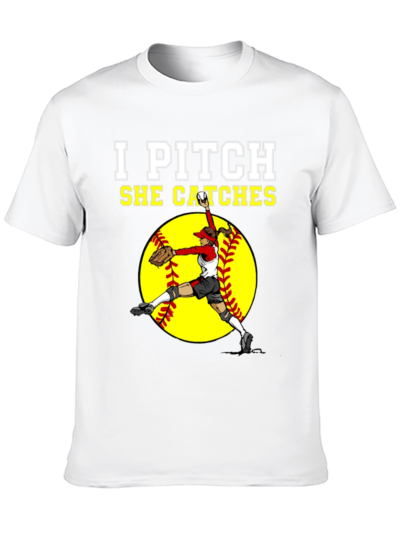 I Pitch She Catches Graphic Tee