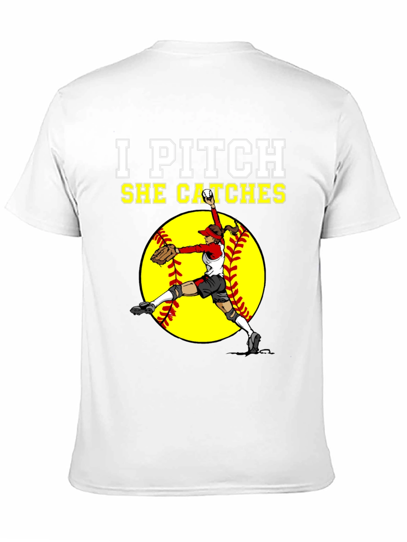 I Pitch She Catches Graphic Tee