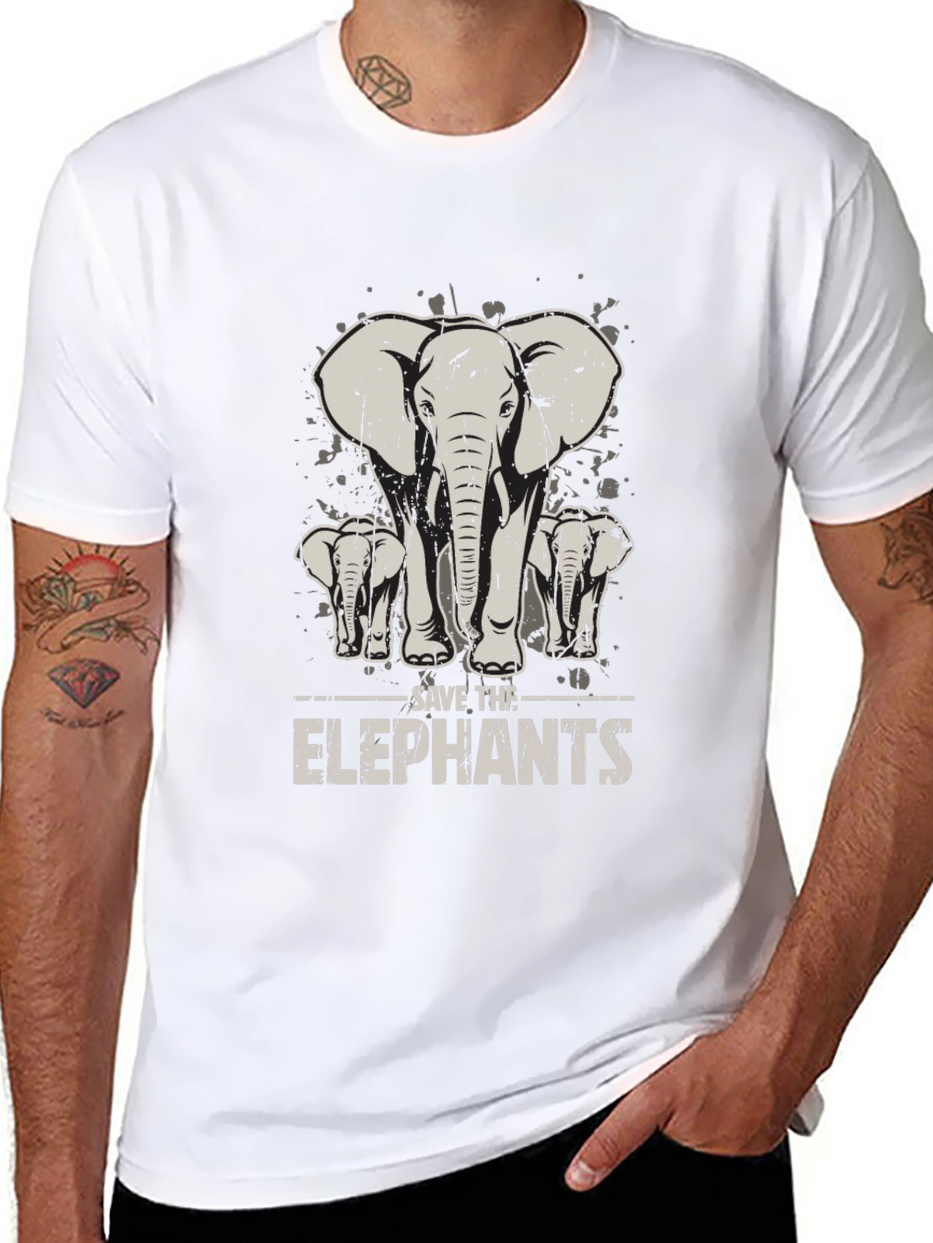 Save The Elephants Graphic Tee