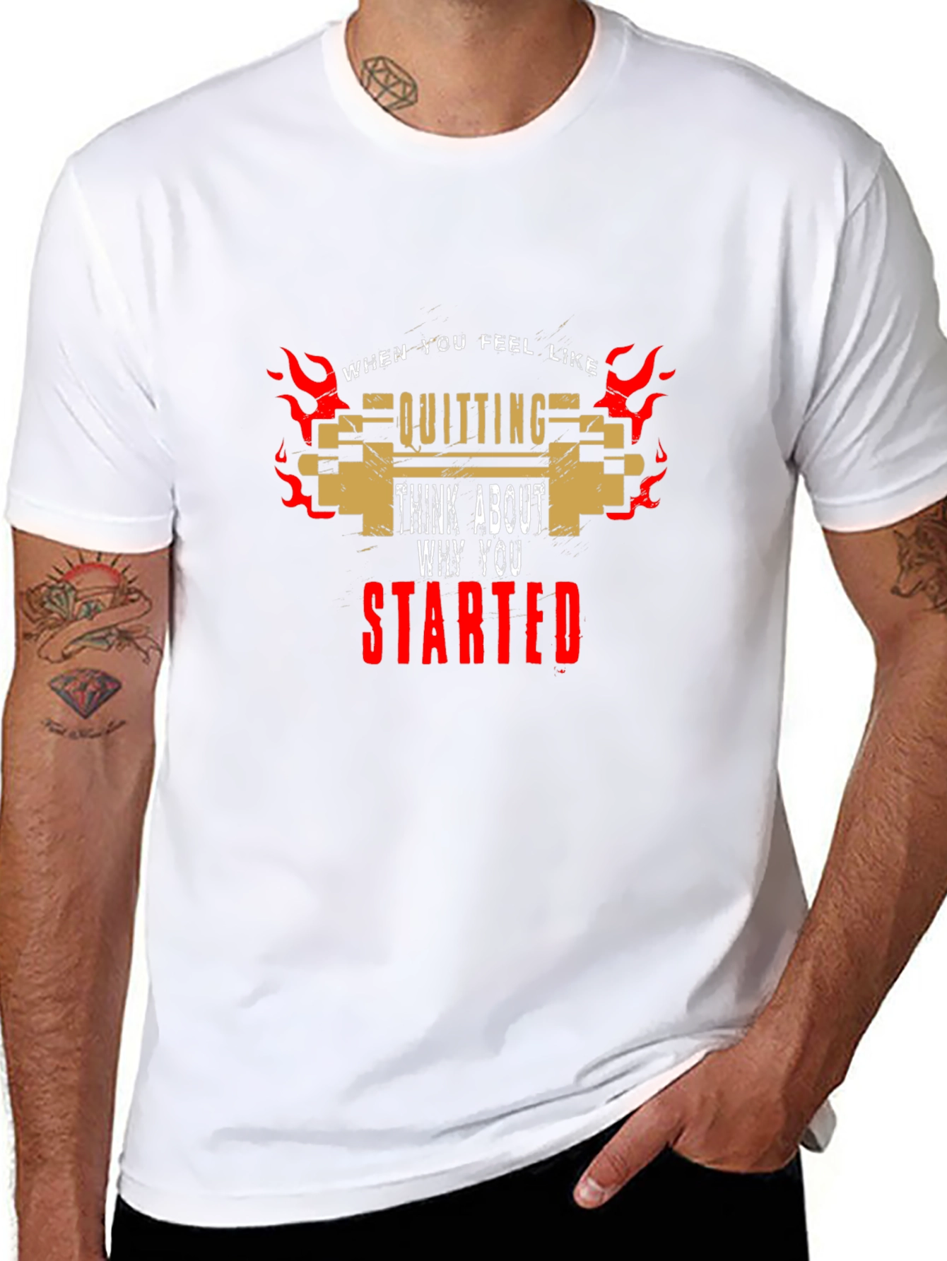 Motivational T-Shirt: Never Quit Keep Going