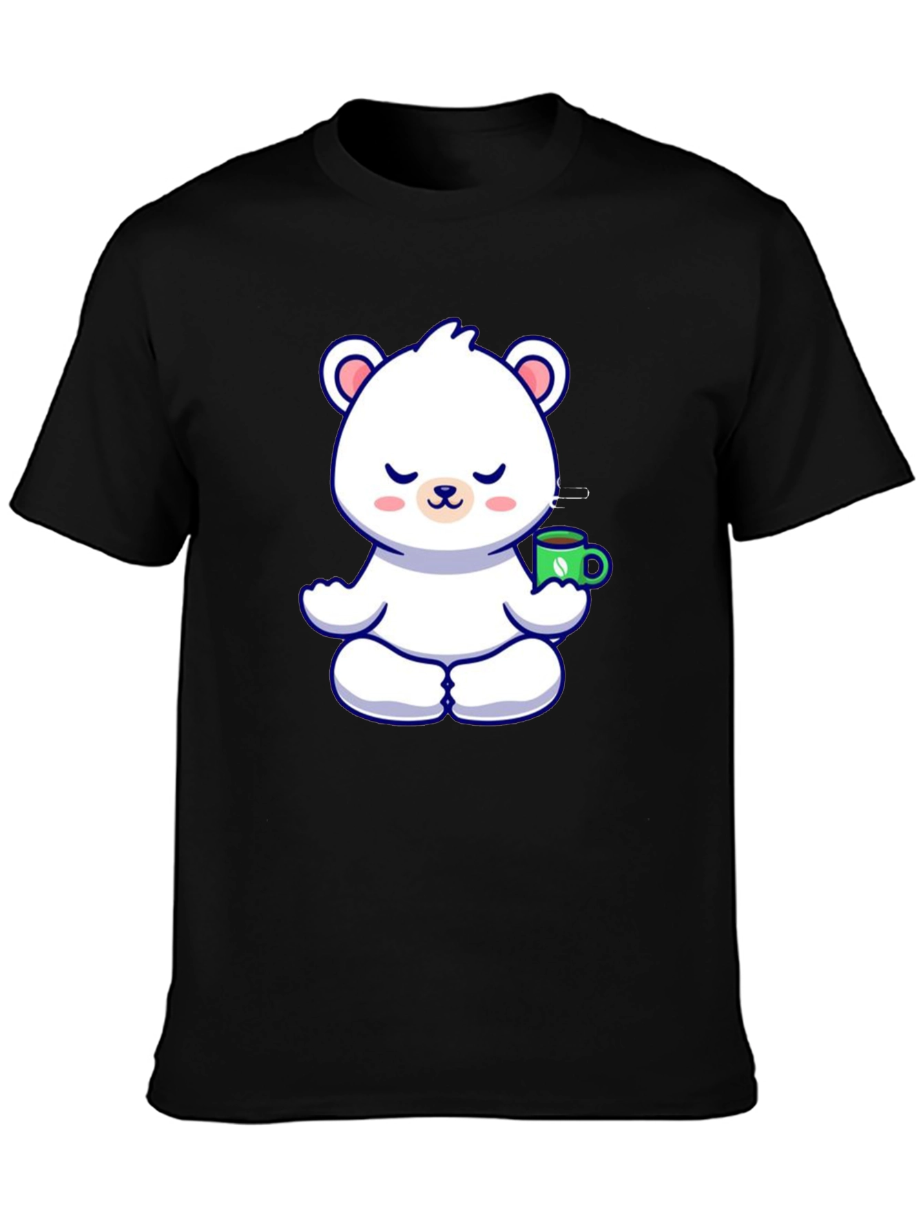 Meditating Bear Coffee T-Shirt