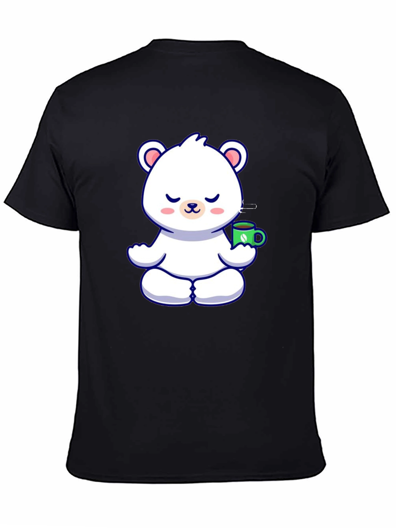 Meditating Bear Coffee T-Shirt