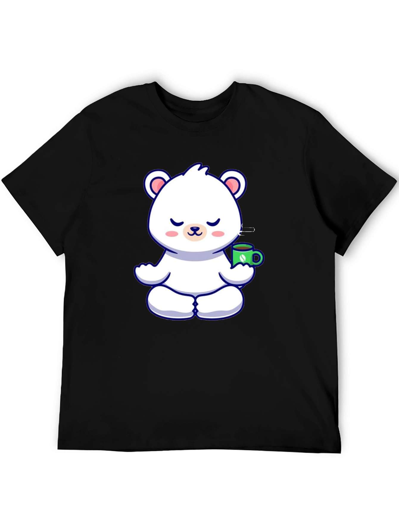 Meditating Bear Coffee T-Shirt