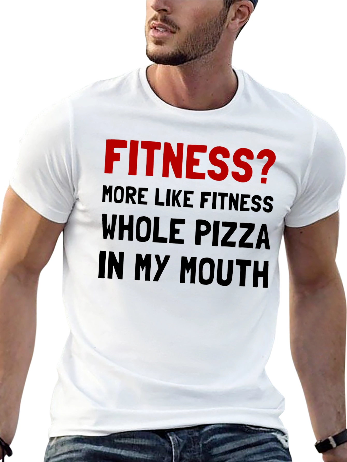 Funny Fitness Pizza T-Shirt