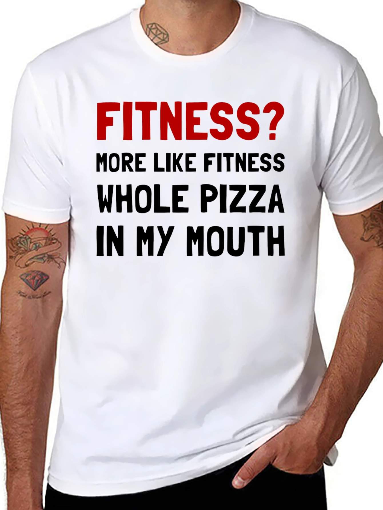 Funny Fitness Pizza T-Shirt