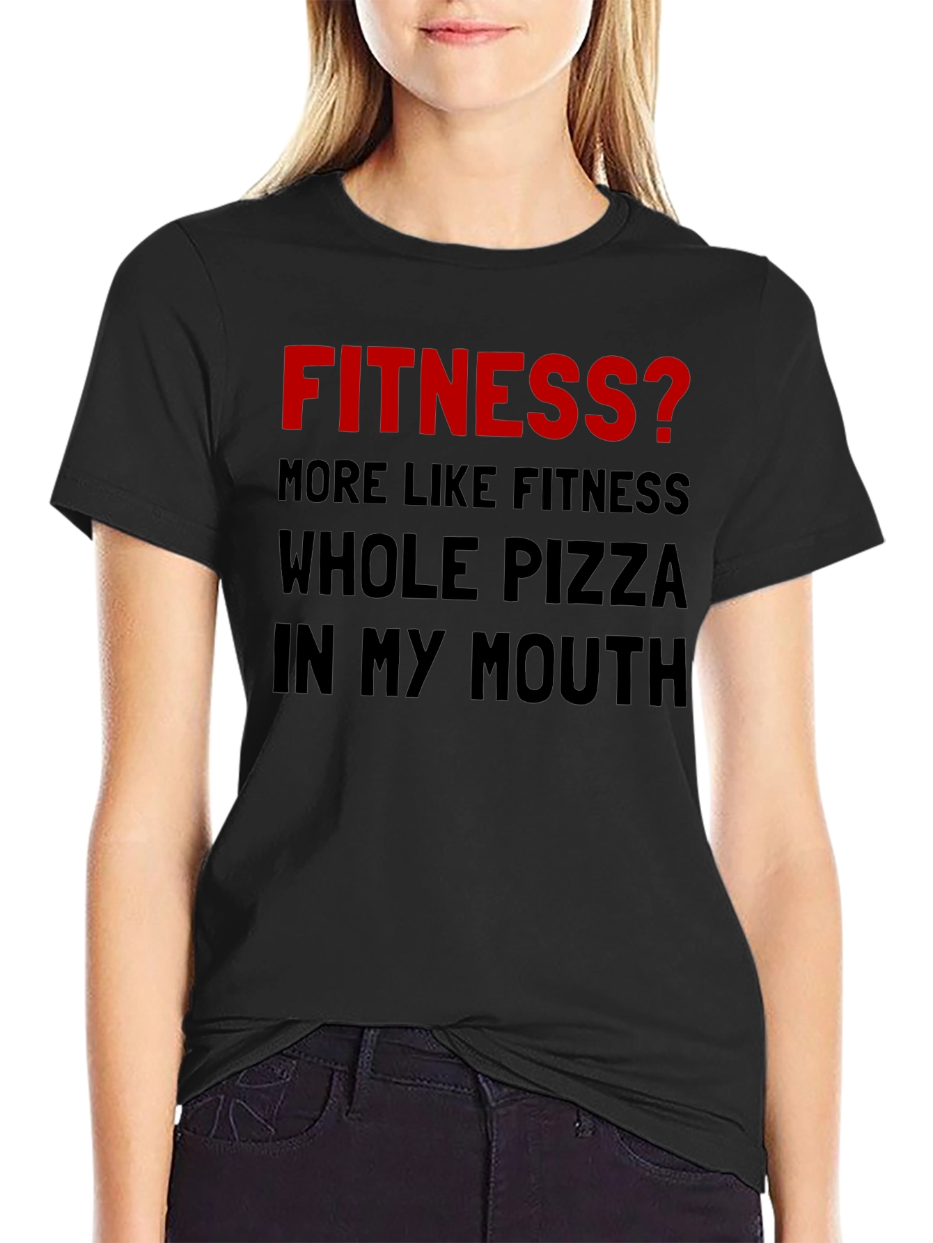 Funny Fitness Pizza T-Shirt