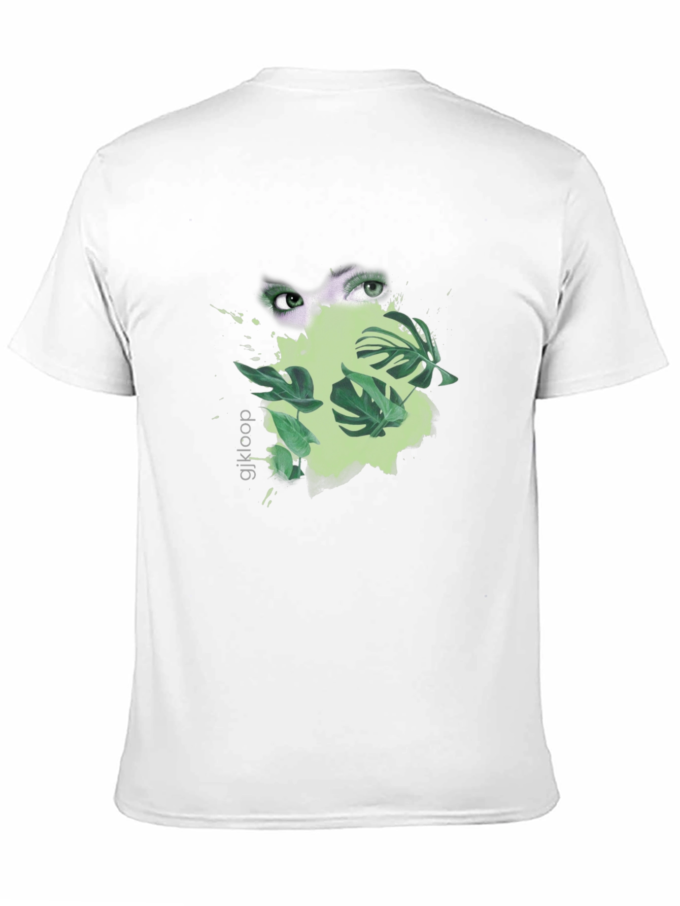Eye & Leaf Graphic Black Tee