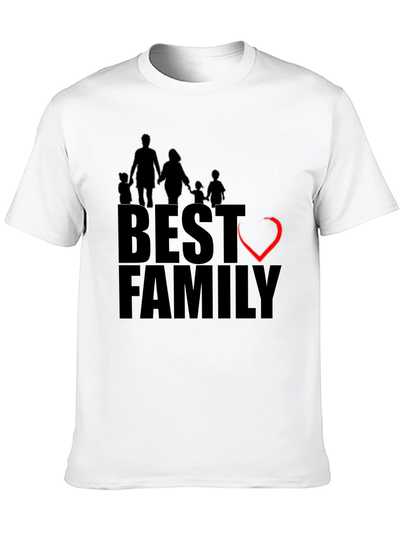 Best Family Graphic T-Shirt - Black Cotton Tee