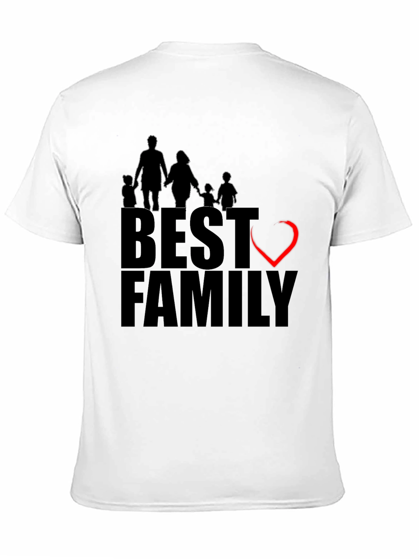 Best Family Graphic T-Shirt - Black Cotton Tee