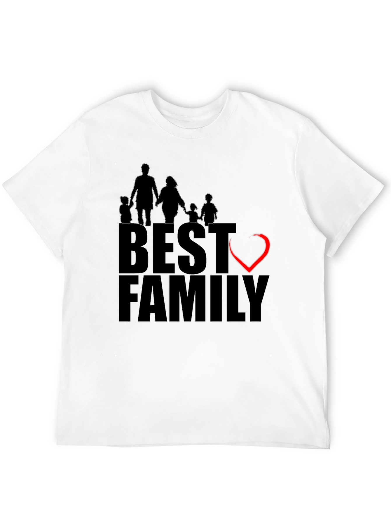 Best Family Graphic T-Shirt - Black Cotton Tee