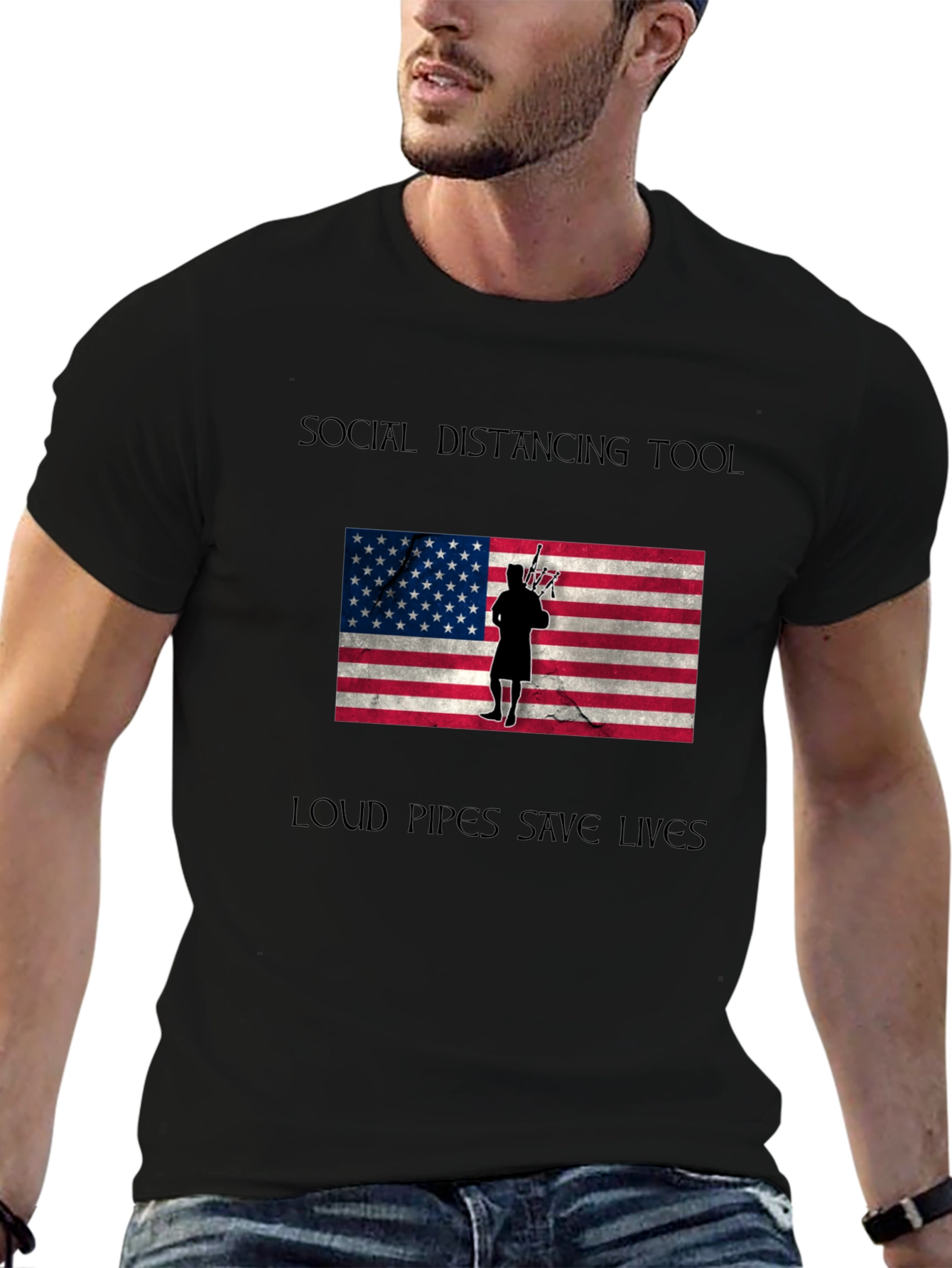 Social Distancing Loud Pipes T-Shirt