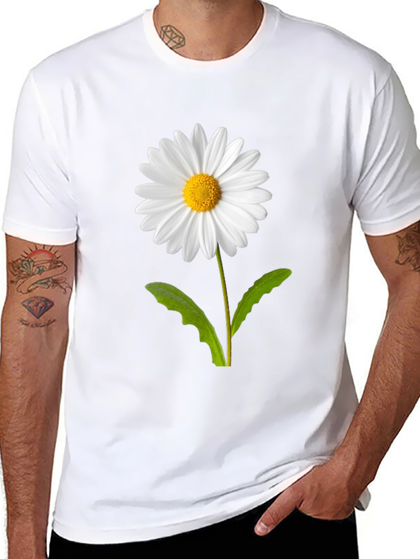 Daisy Graphic T-Shirt - Stylish Floral Tee