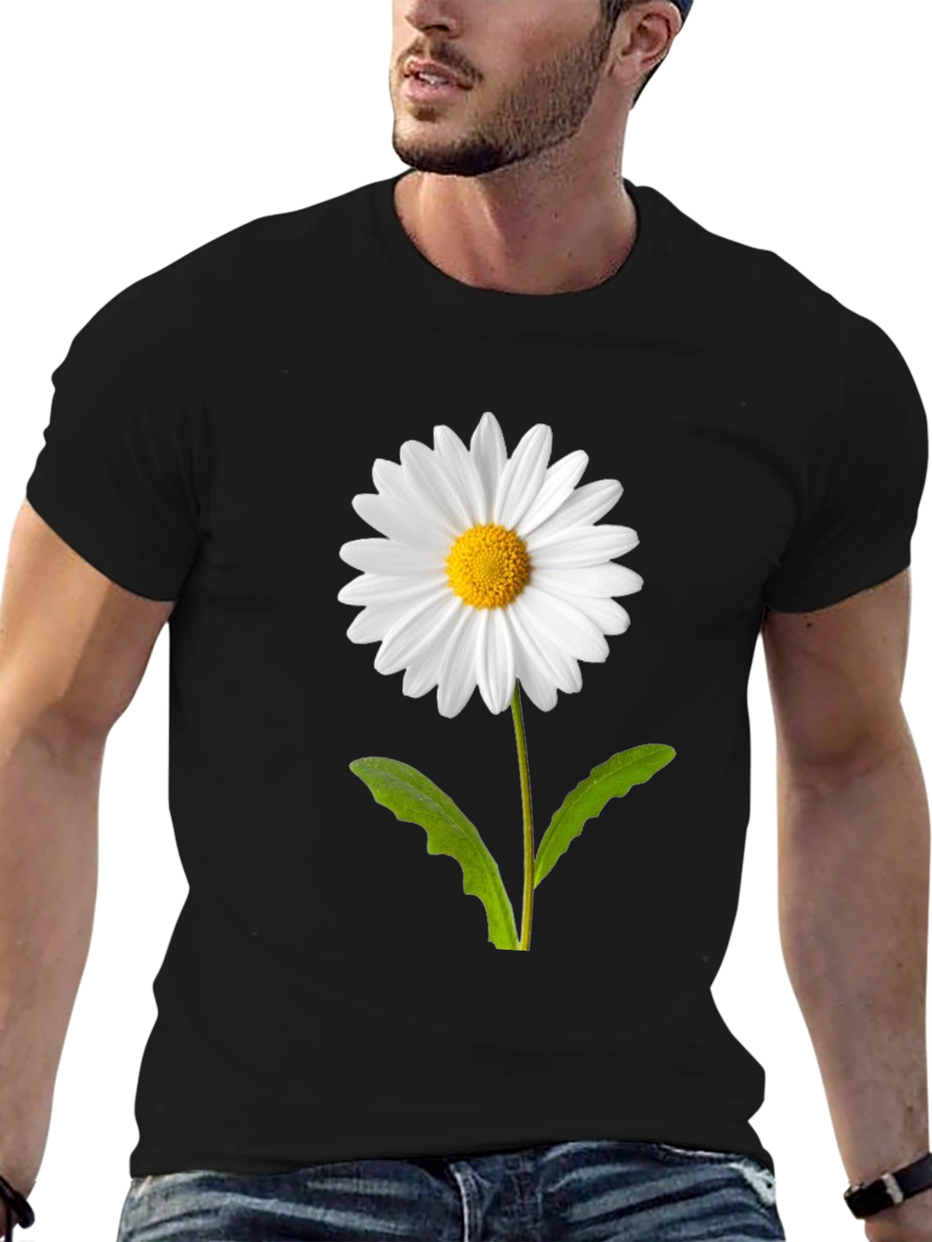 Daisy Graphic T-Shirt - Stylish Floral Tee