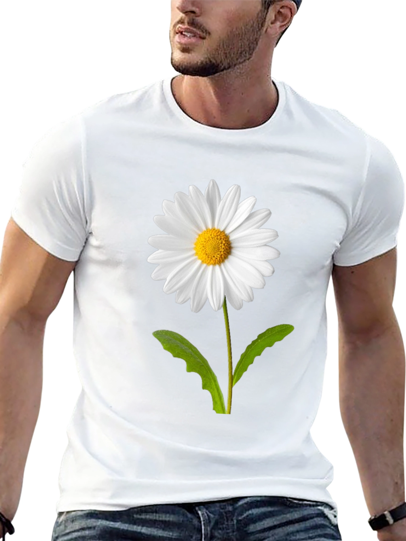 Daisy Graphic T-Shirt - Stylish Floral Tee