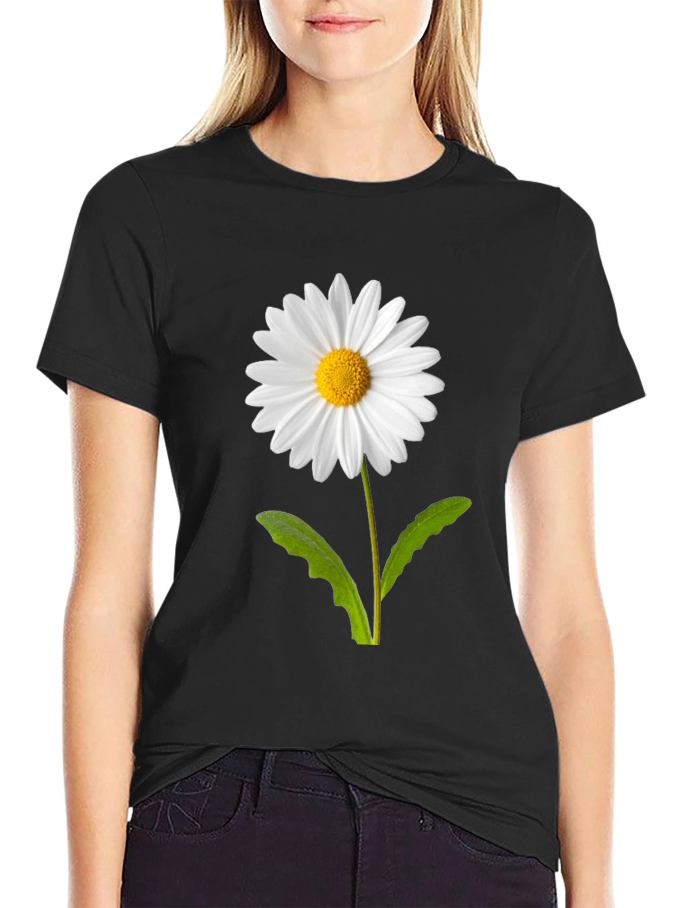 Daisy Graphic T-Shirt - Stylish Floral Tee