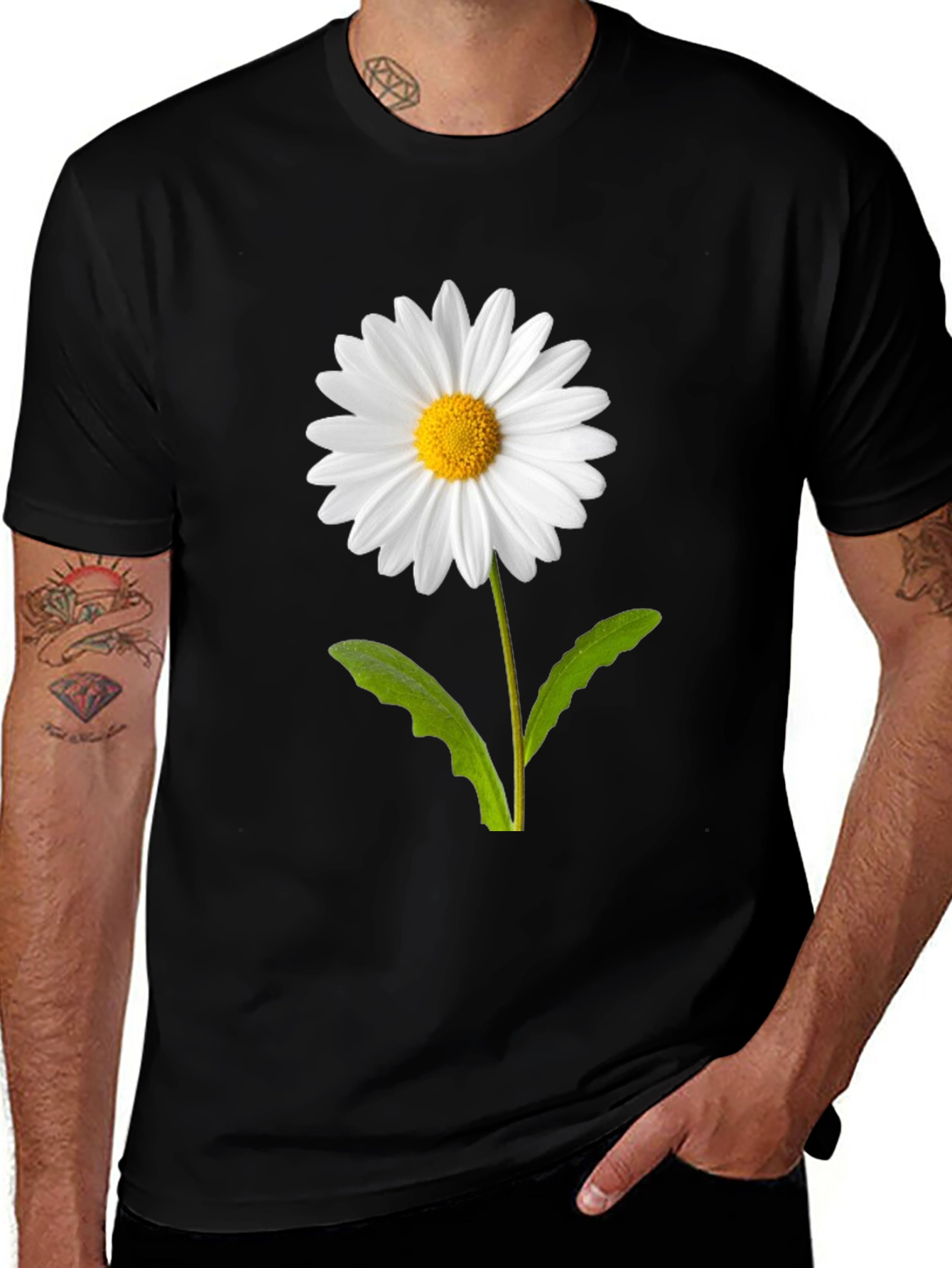 Daisy Graphic T-Shirt - Stylish Floral Tee
