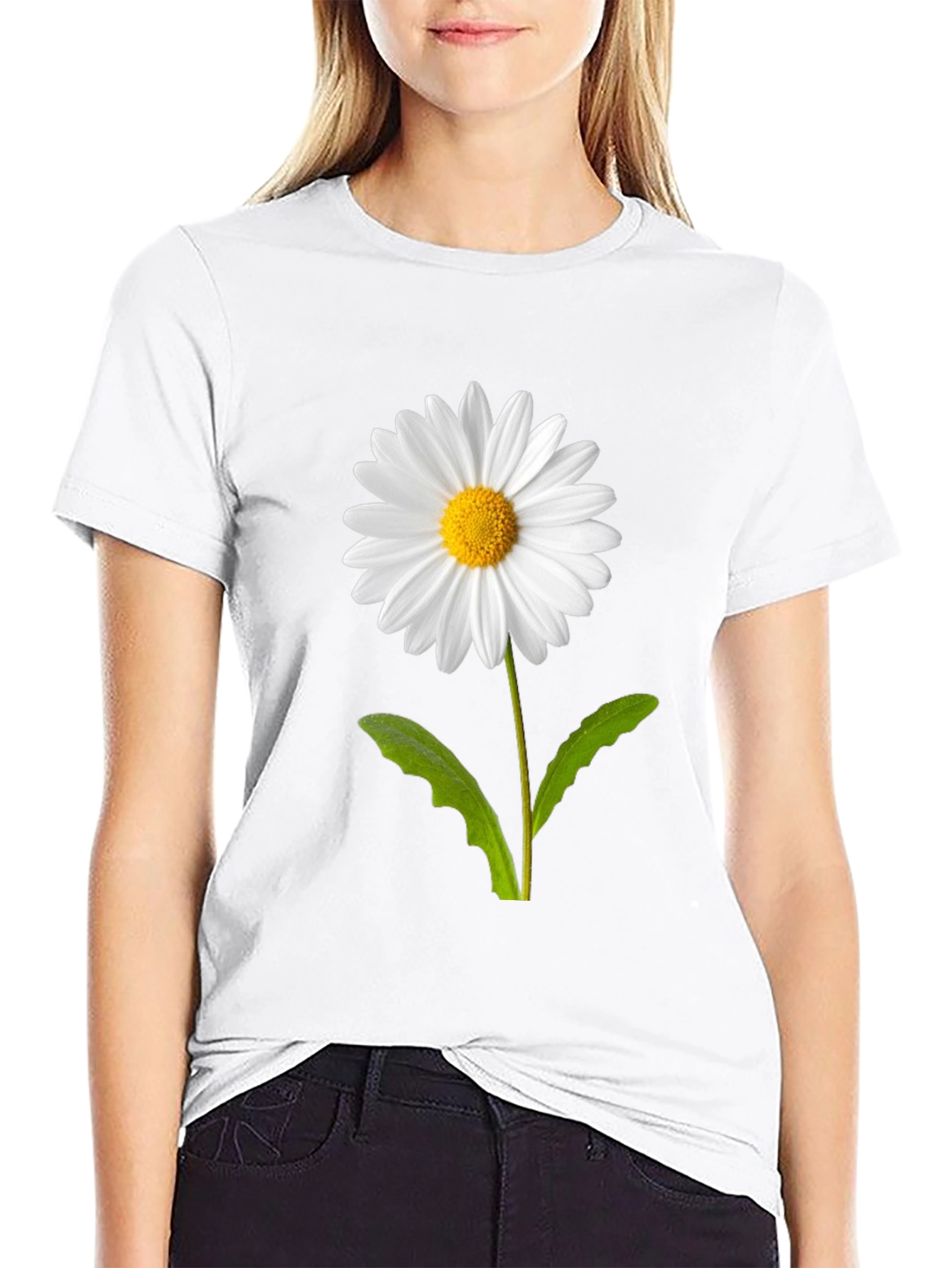 Daisy Graphic T-Shirt - Stylish Floral Tee