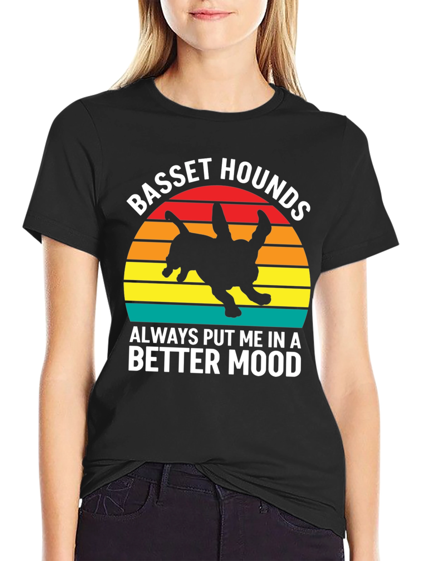 Basset Hound Mood T-Shirt - Dog Lover Tee