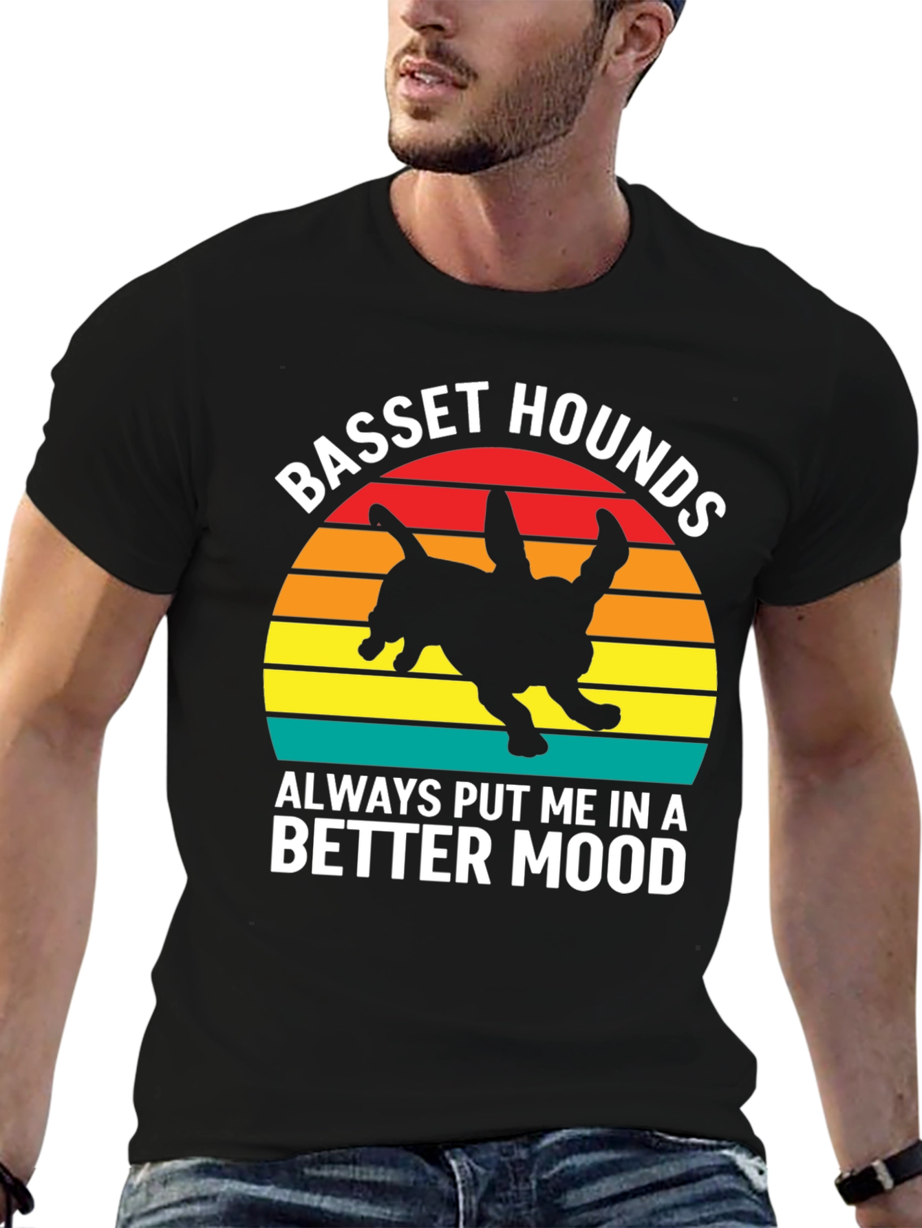 Basset Hound Mood T-Shirt - Dog Lover Tee