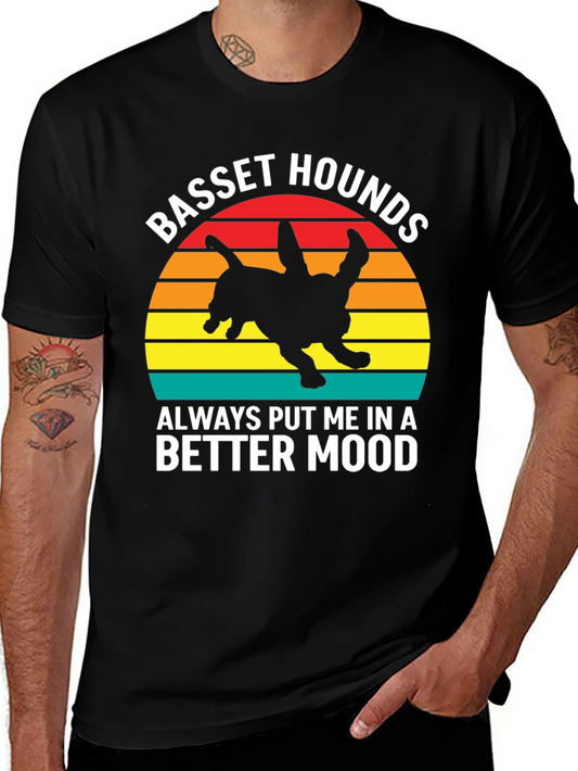 Basset Hound Mood T-Shirt - Dog Lover Tee