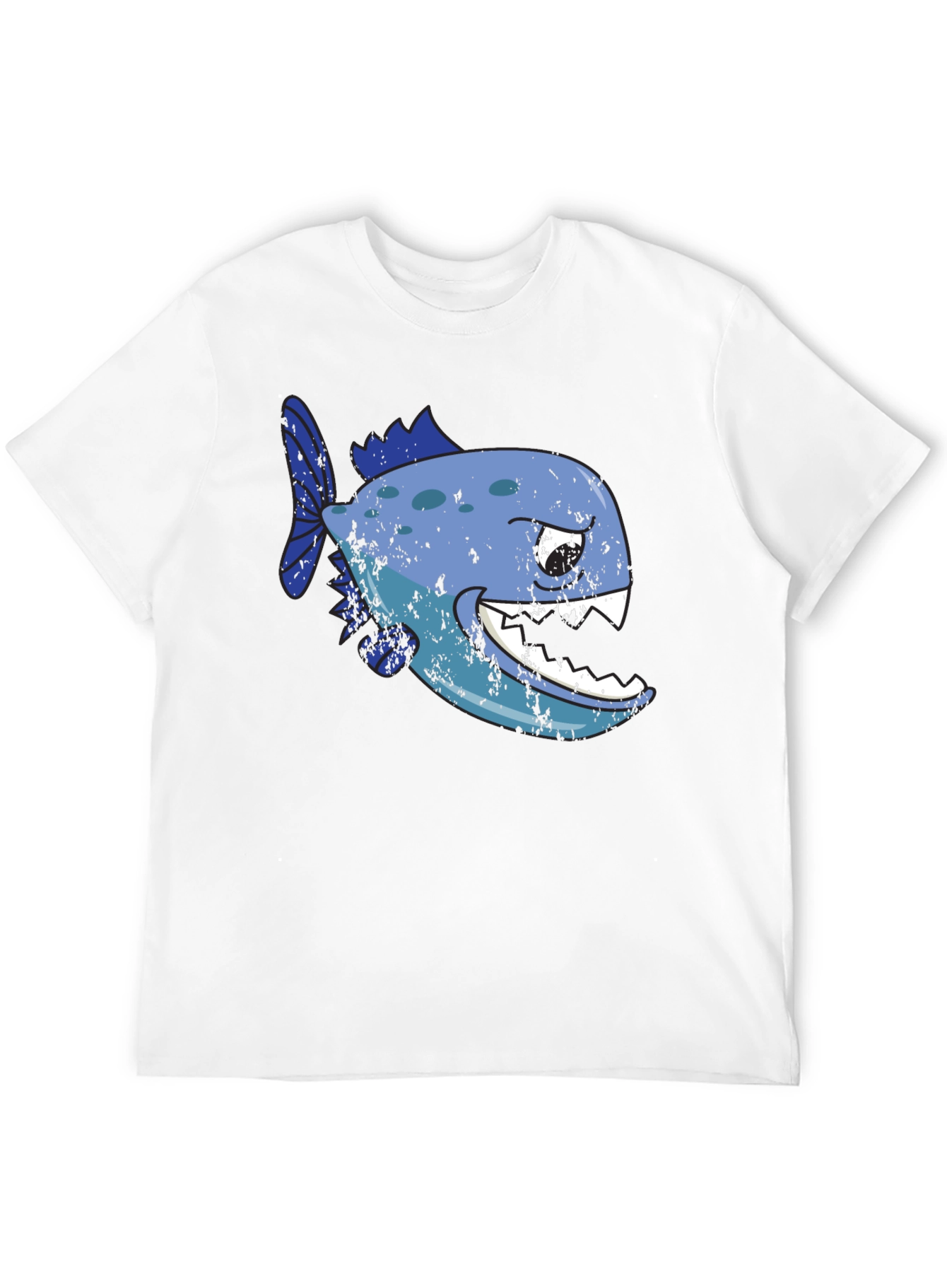 Piranha Graphic T-Shirt - Black Cotton Tee