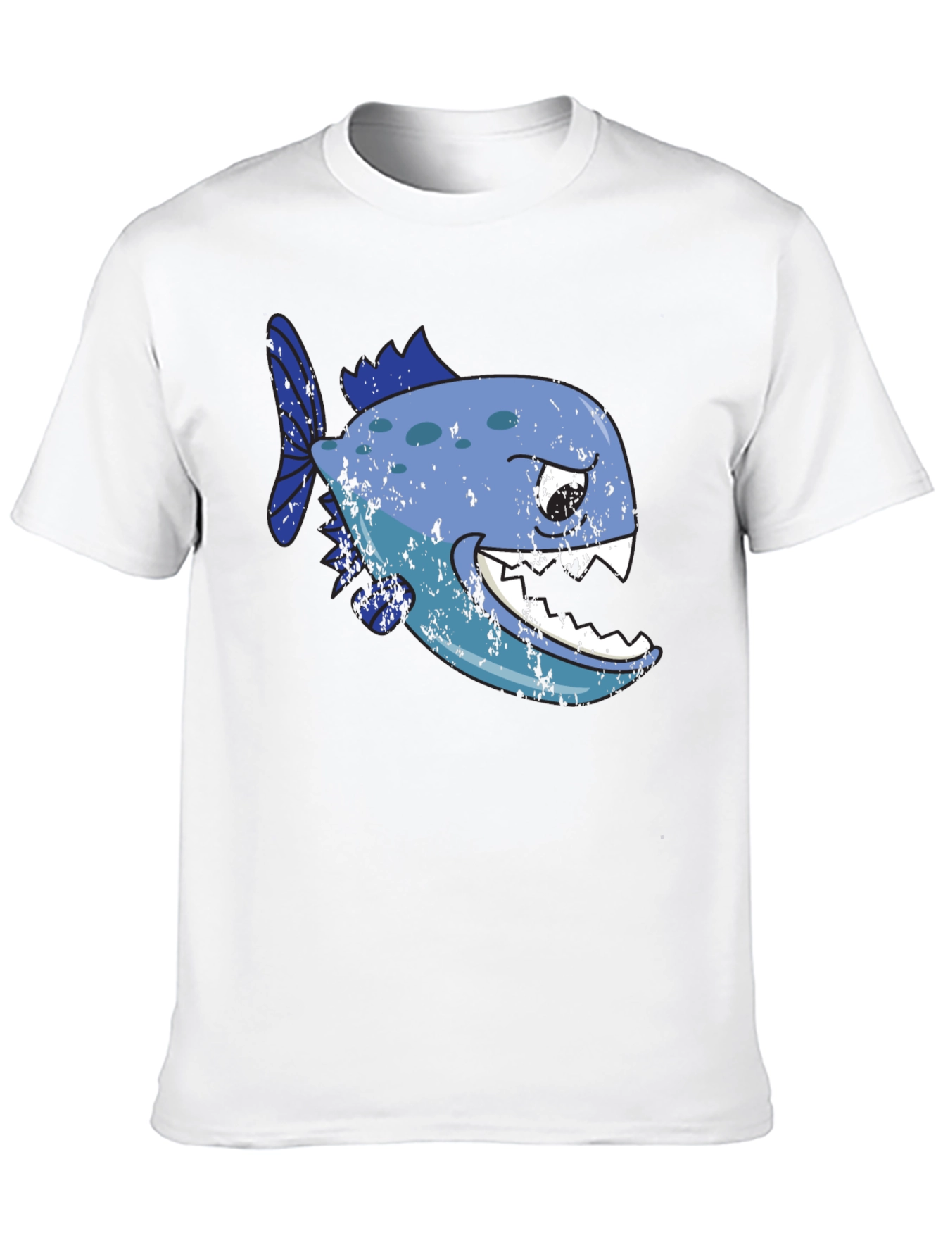 Piranha Graphic T-Shirt - Black Cotton Tee