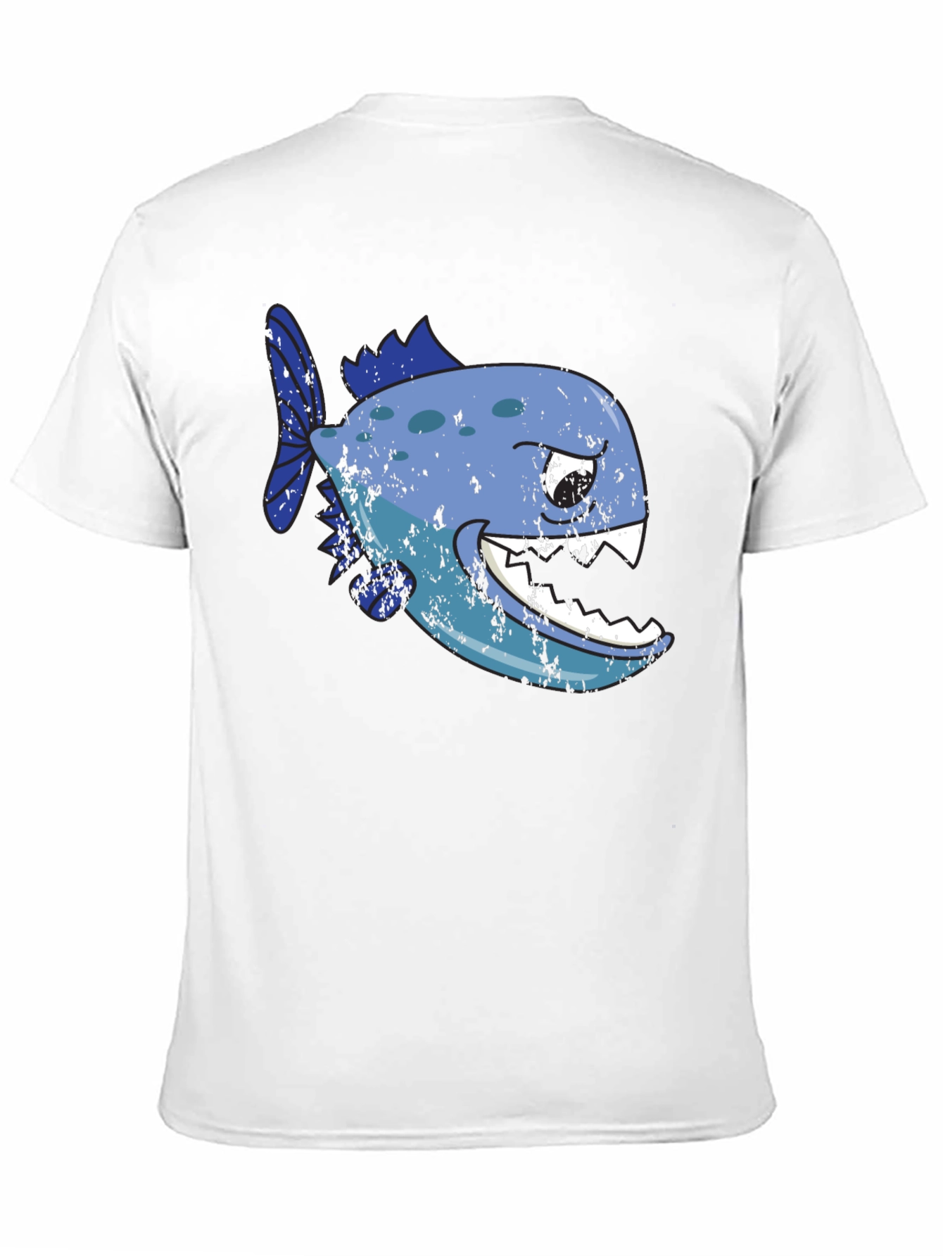 Piranha Graphic T-Shirt - Black Cotton Tee