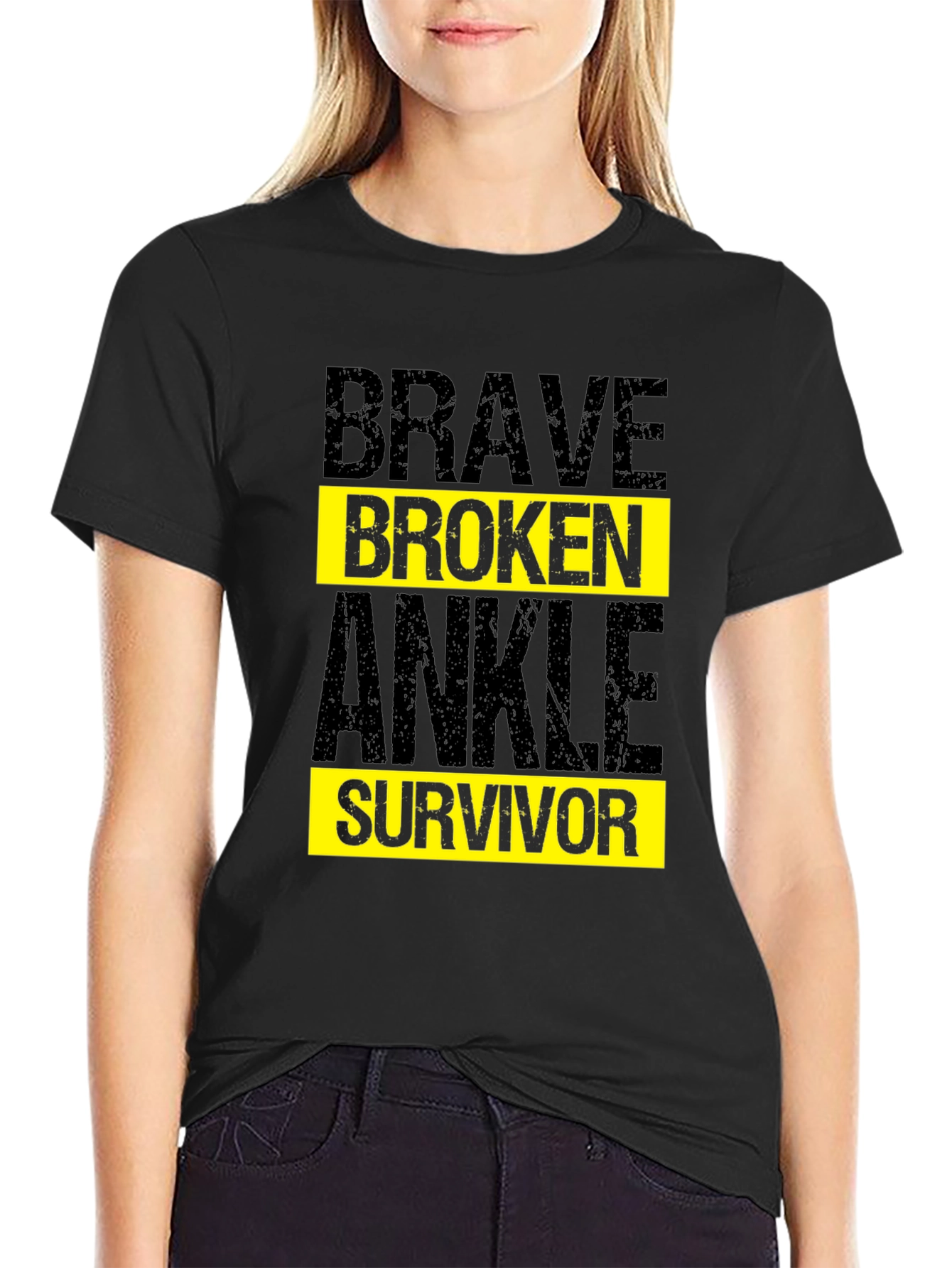 Brave Broken Ankle Survivor T-Shirt
