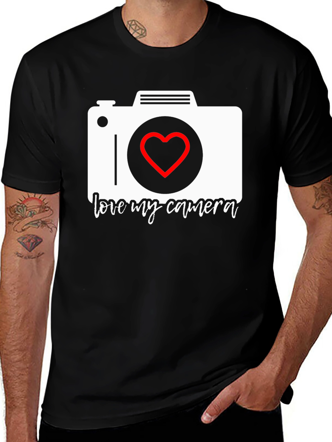 Love My Camera Graphic T-Shirt - Photographer Gift