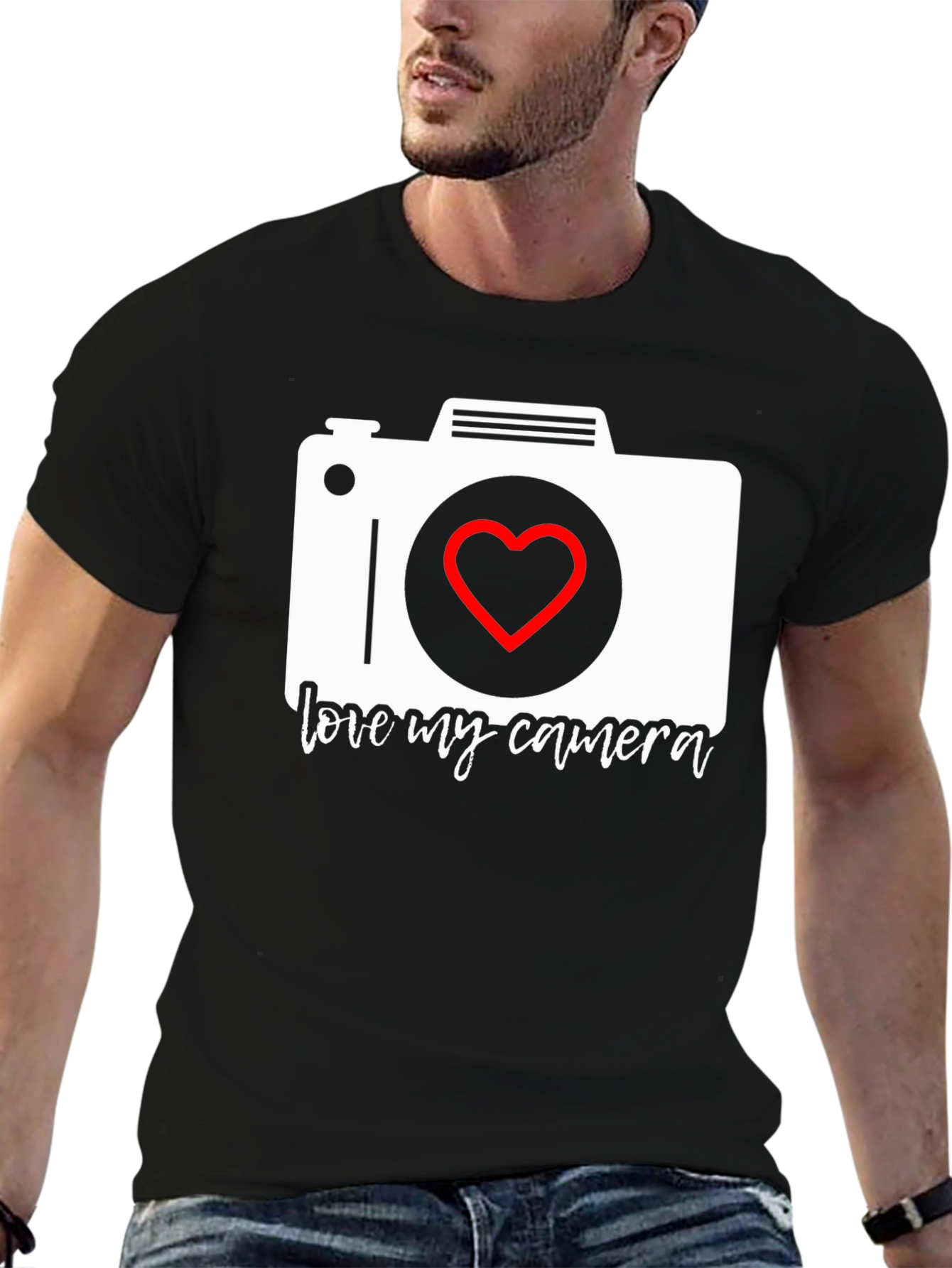 Love My Camera Graphic T-Shirt - Photographer Gift