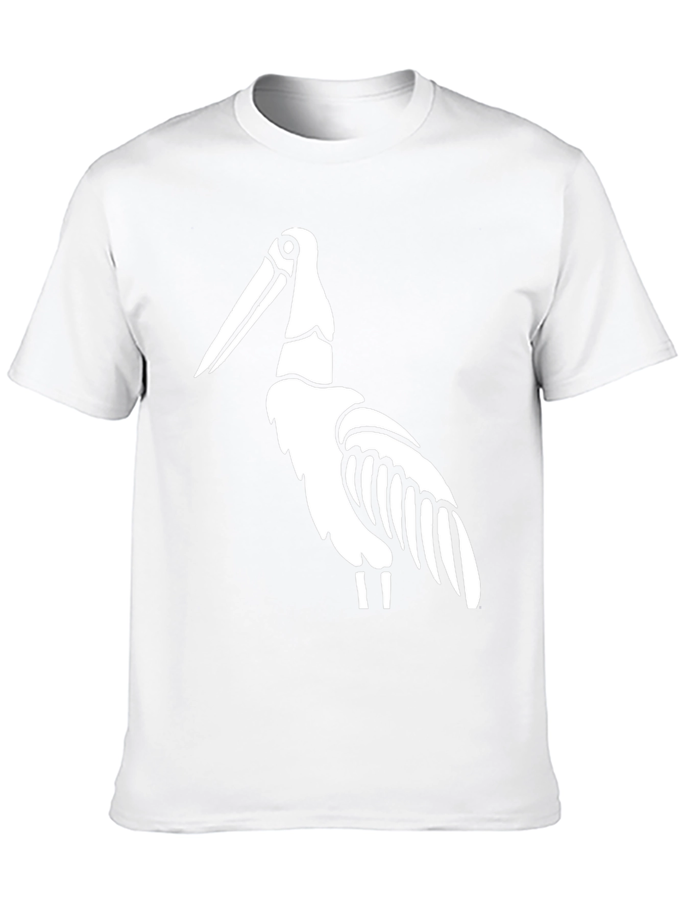 Stork Graphic Tee - Black Cotton T-Shirt