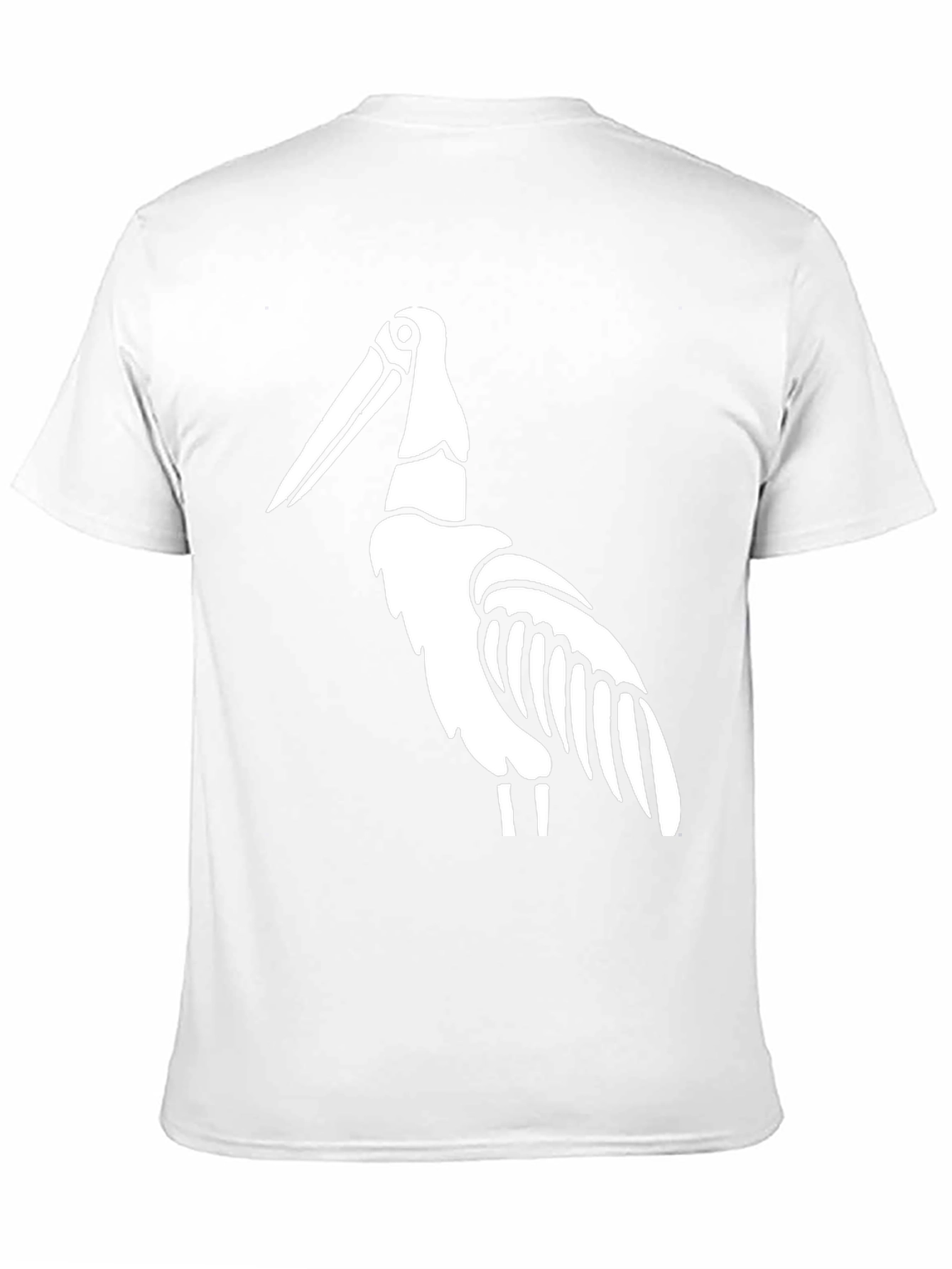 Stork Graphic Tee - Black Cotton T-Shirt