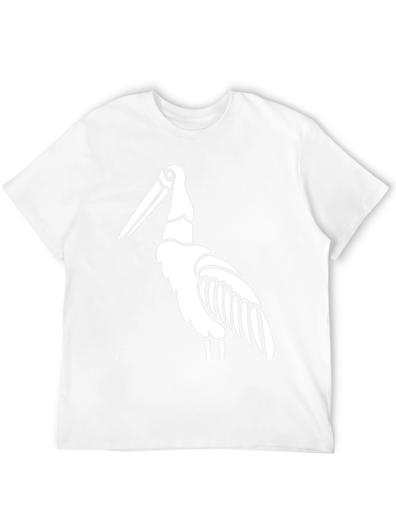 Stork Graphic Tee - Black Cotton T-Shirt