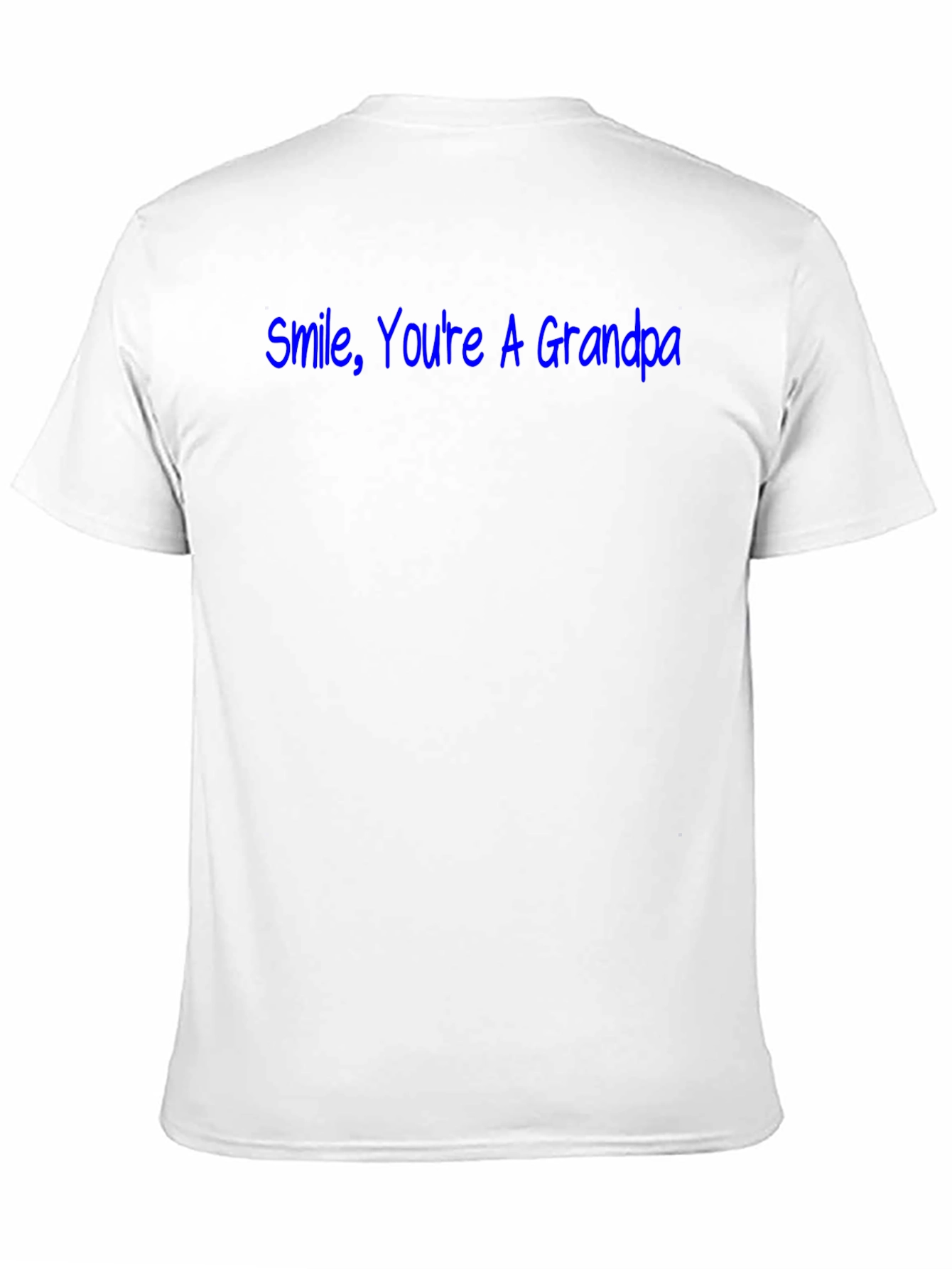 Smile Youre A Grandpa Black T-Shirt