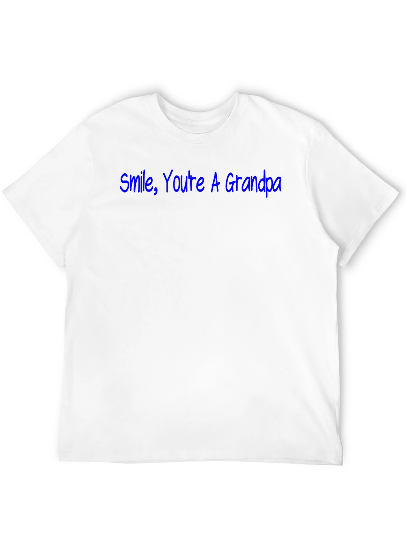 Smile Youre A Grandpa Black T-Shirt