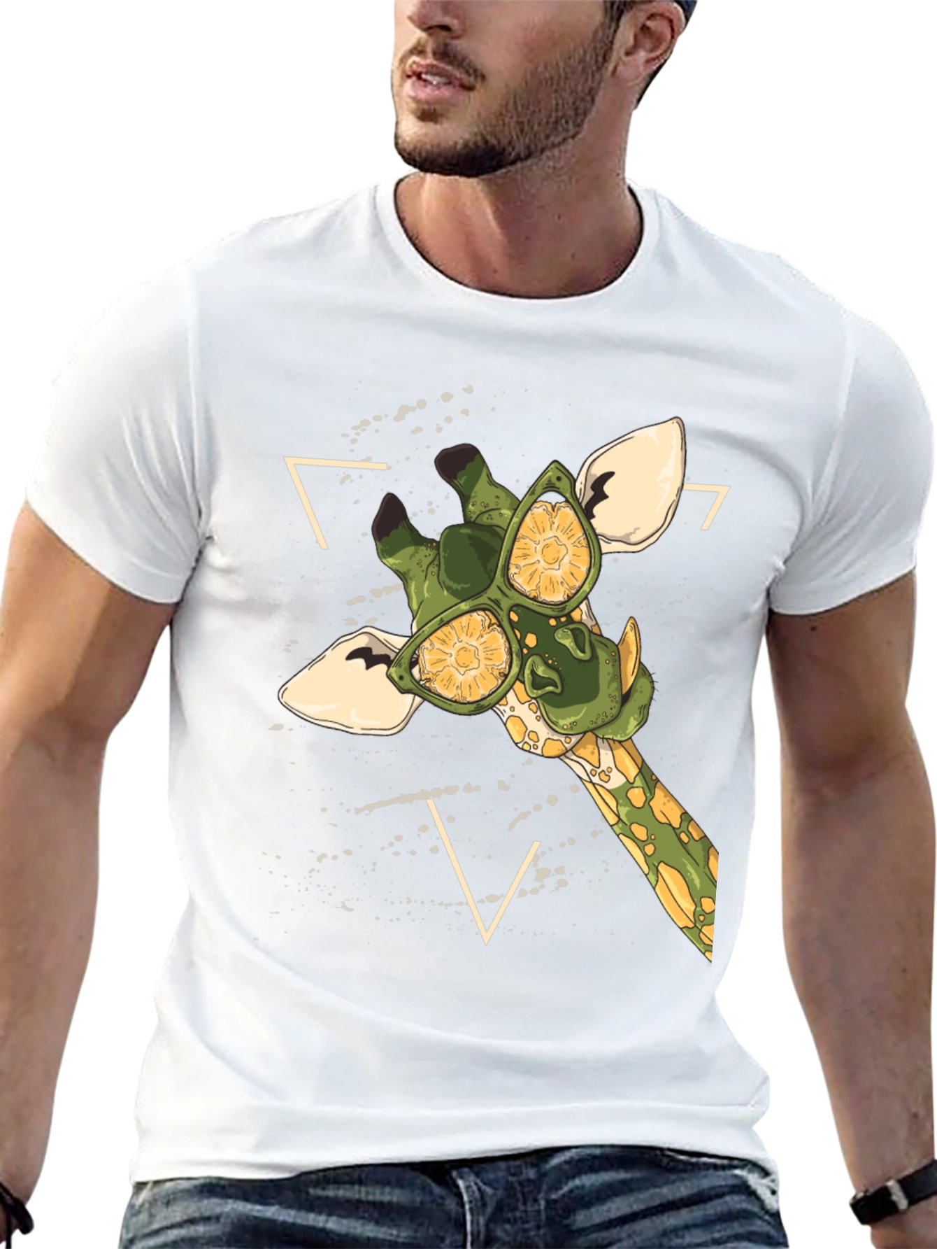Cool Giraffe Graphic T-Shirt