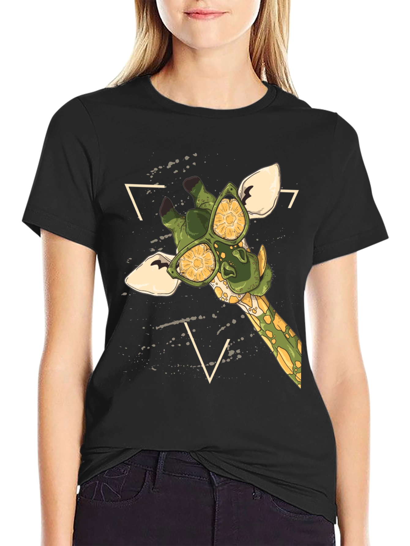 Cool Giraffe Graphic T-Shirt