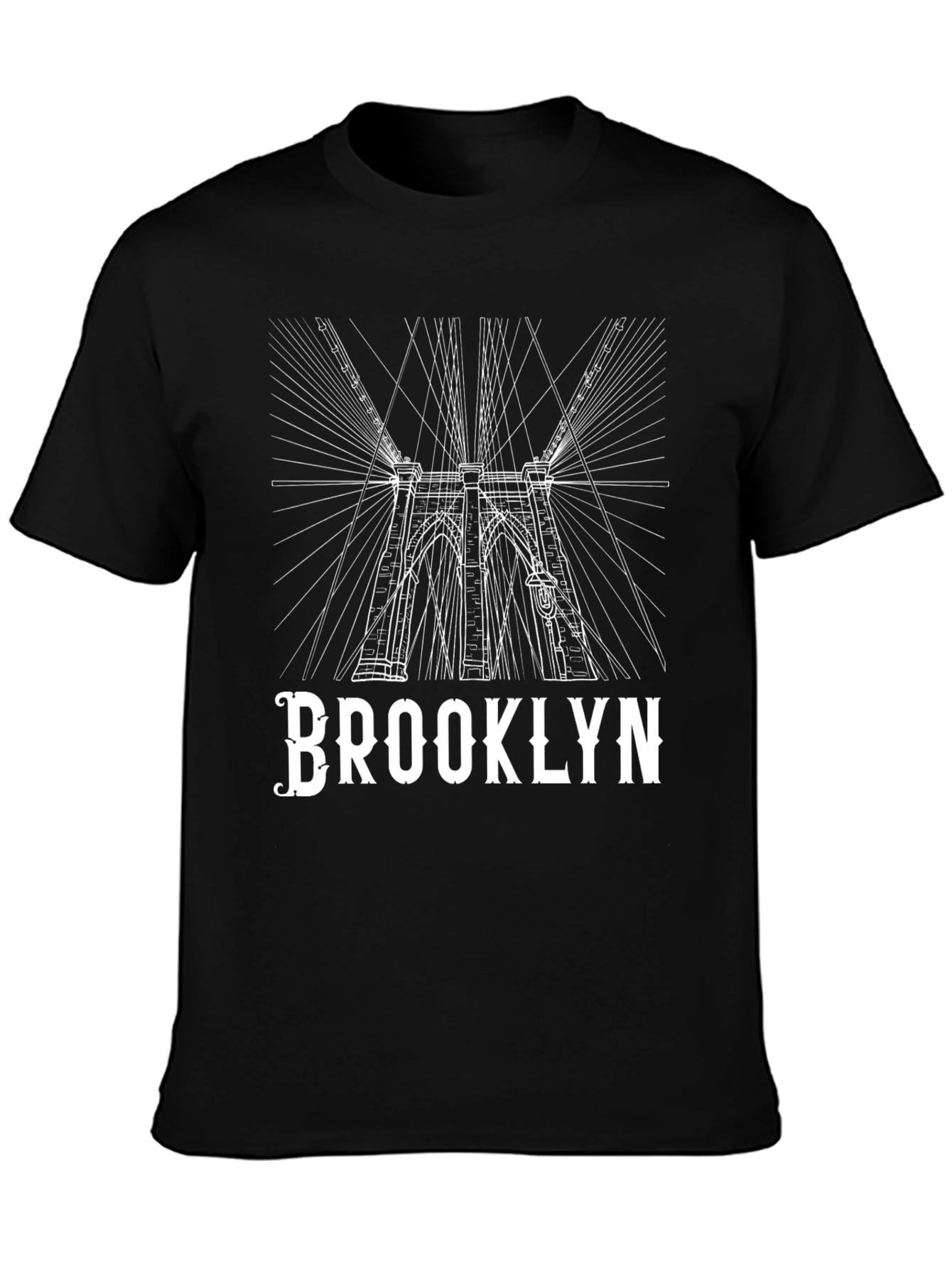 Brooklyn Bridge Graphic Tee - Black