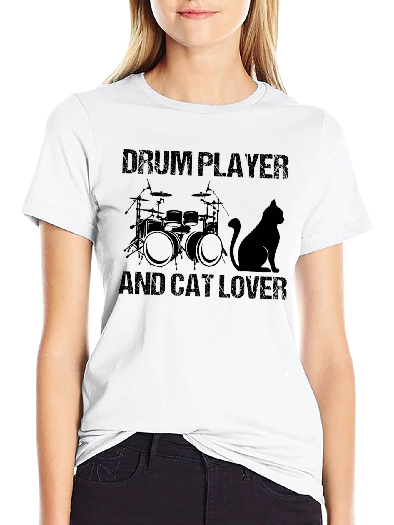 Drum Player & Cat Lover T-Shirt